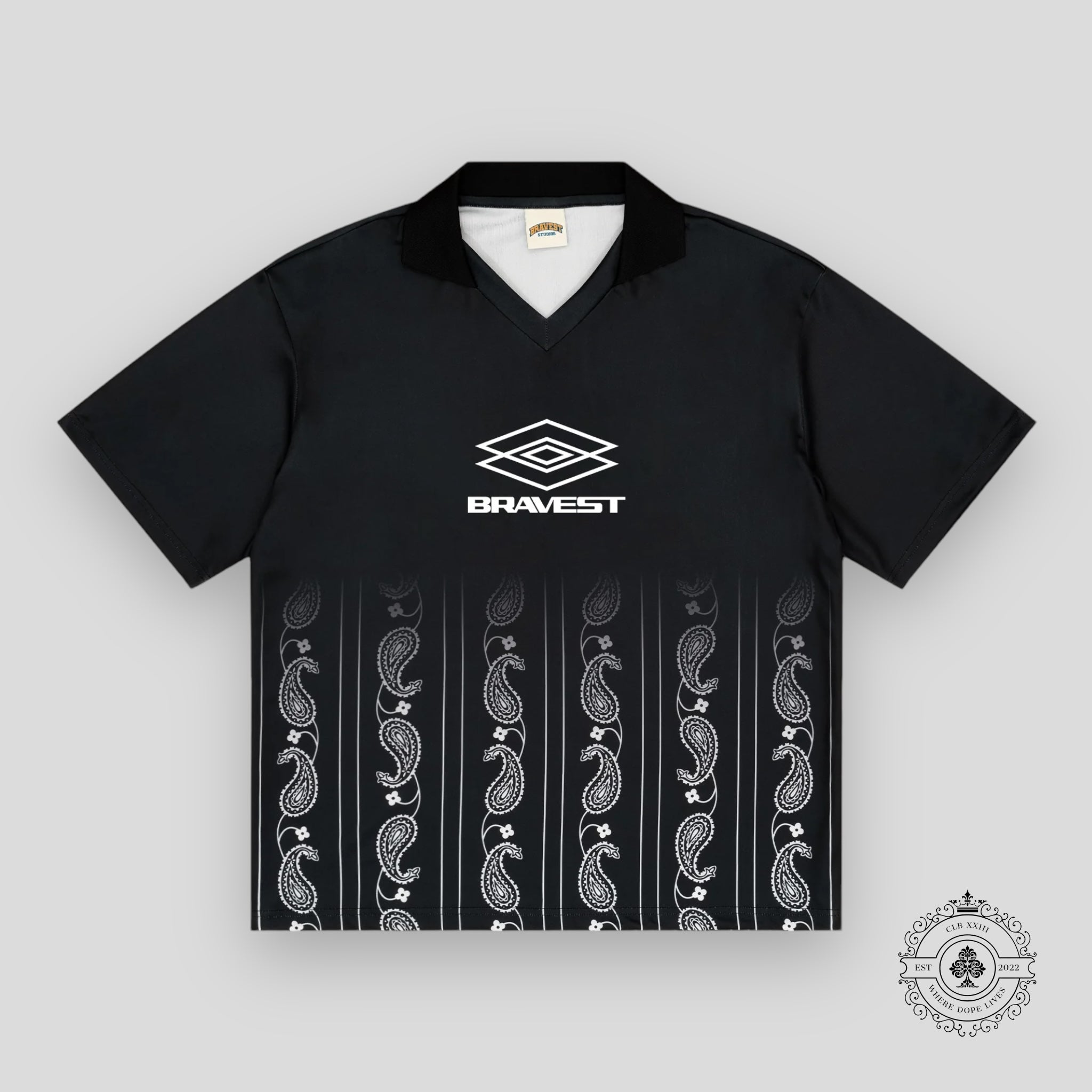 Bravest Studios Black Paisley Jersey