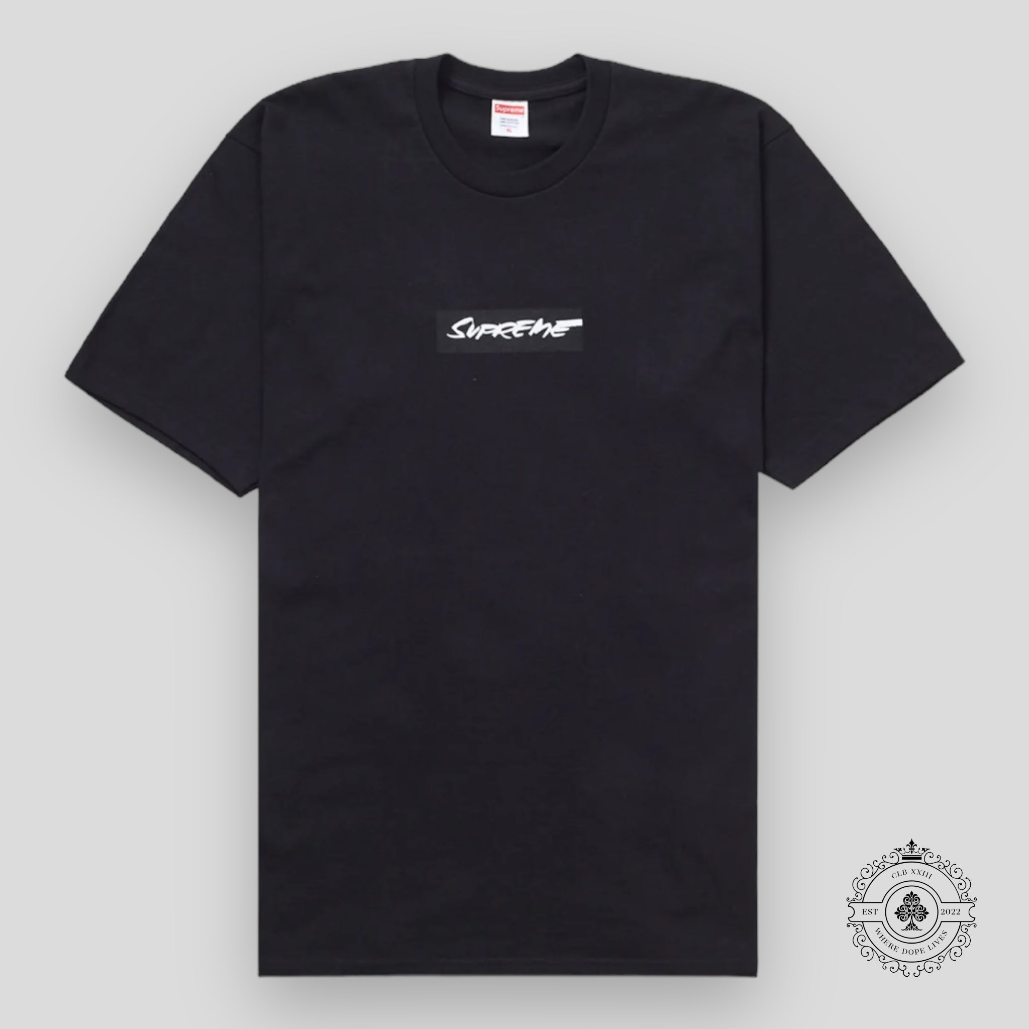 Supreme Futura Box Logo Tee in Black