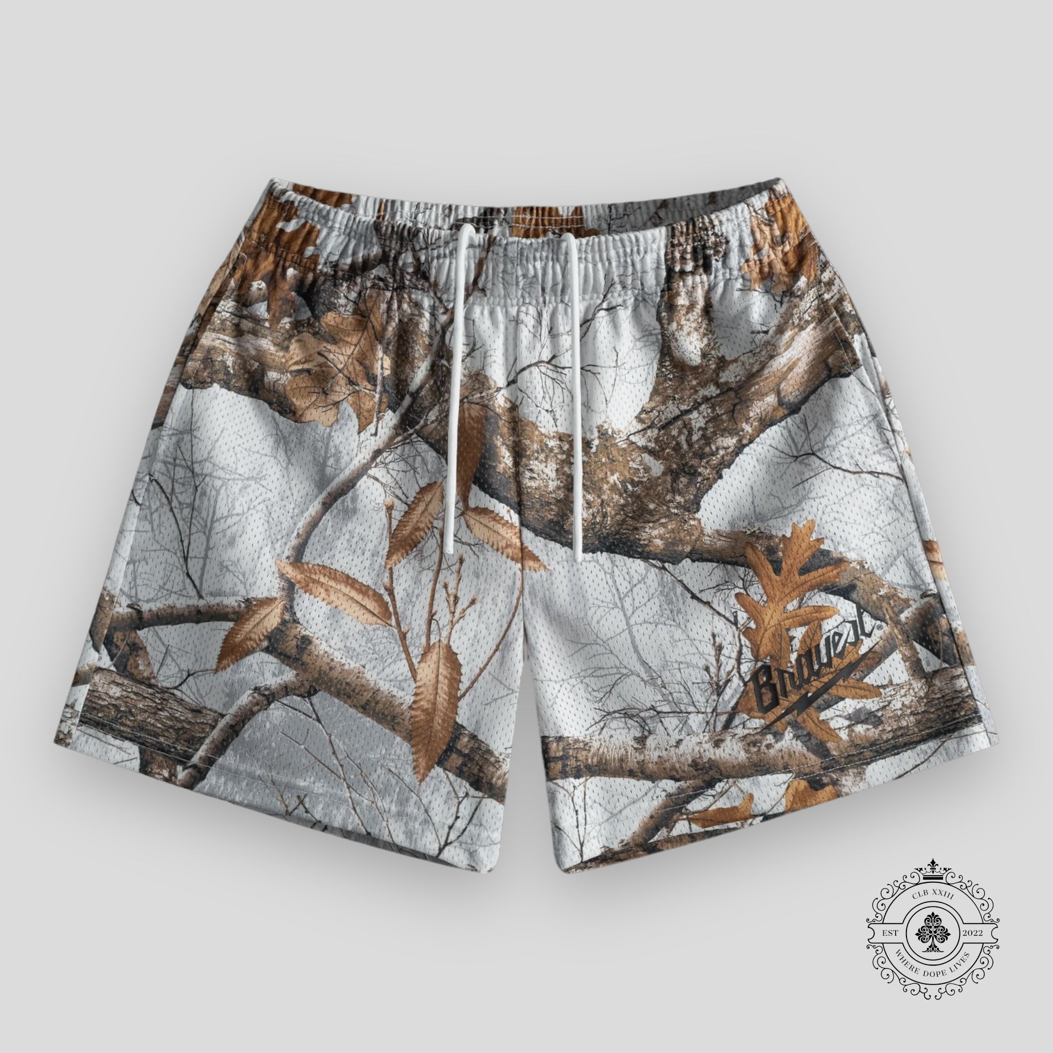 Bravest Studios Realtree Shorts in White