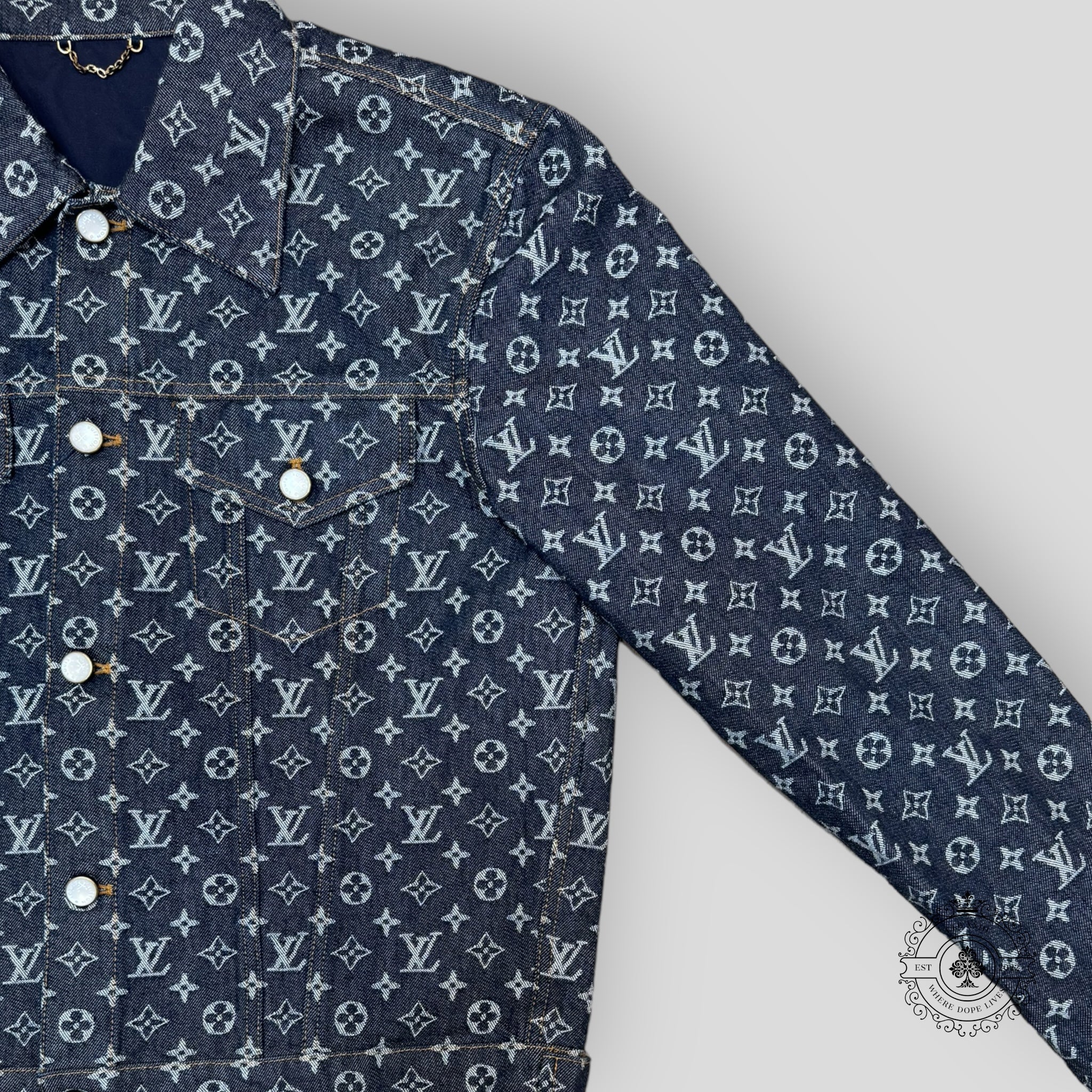 Louis Vuitton Monogram Jacquard Skate Denim Jacket