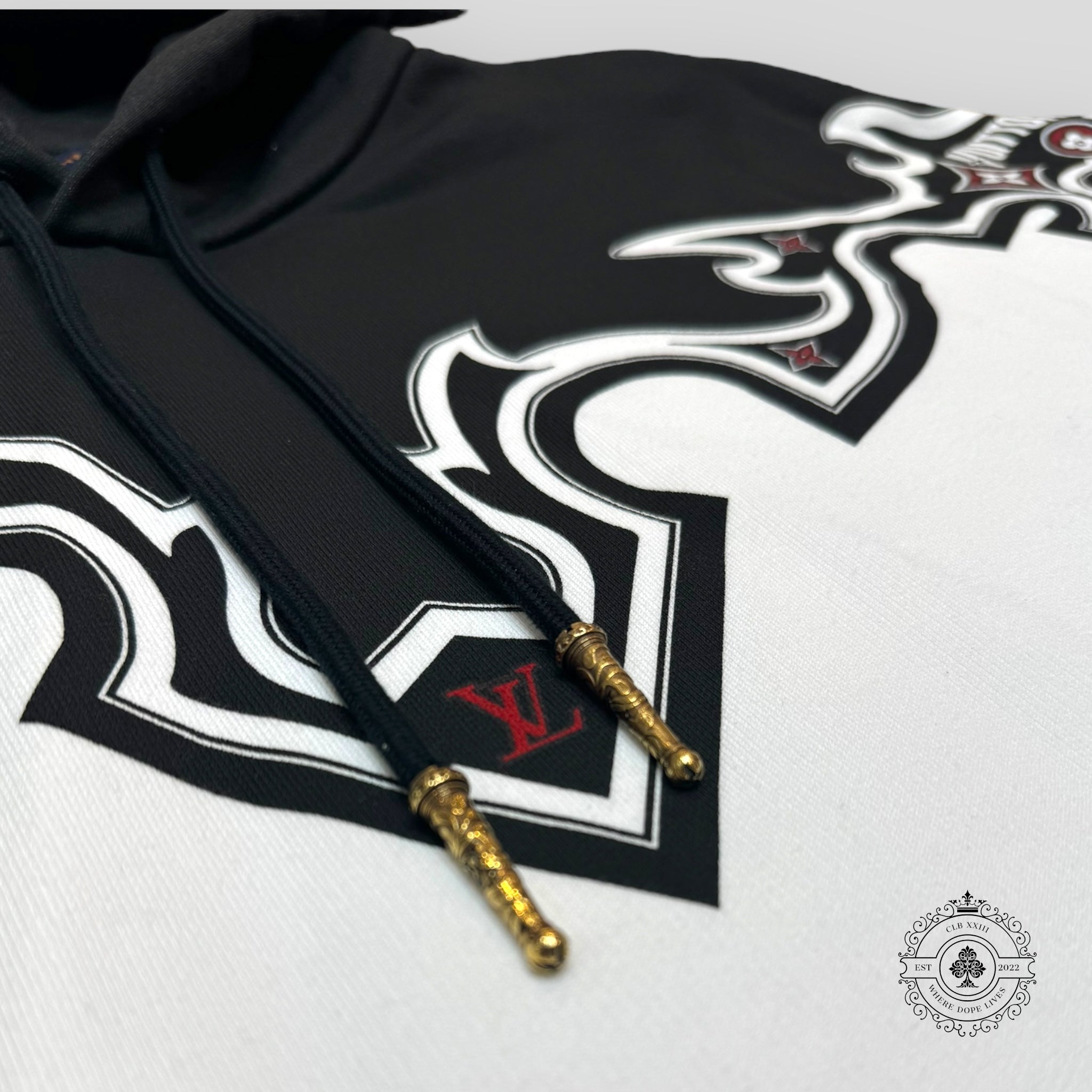 Louis Vuitton Rodeo Cut Fringes Hoodie