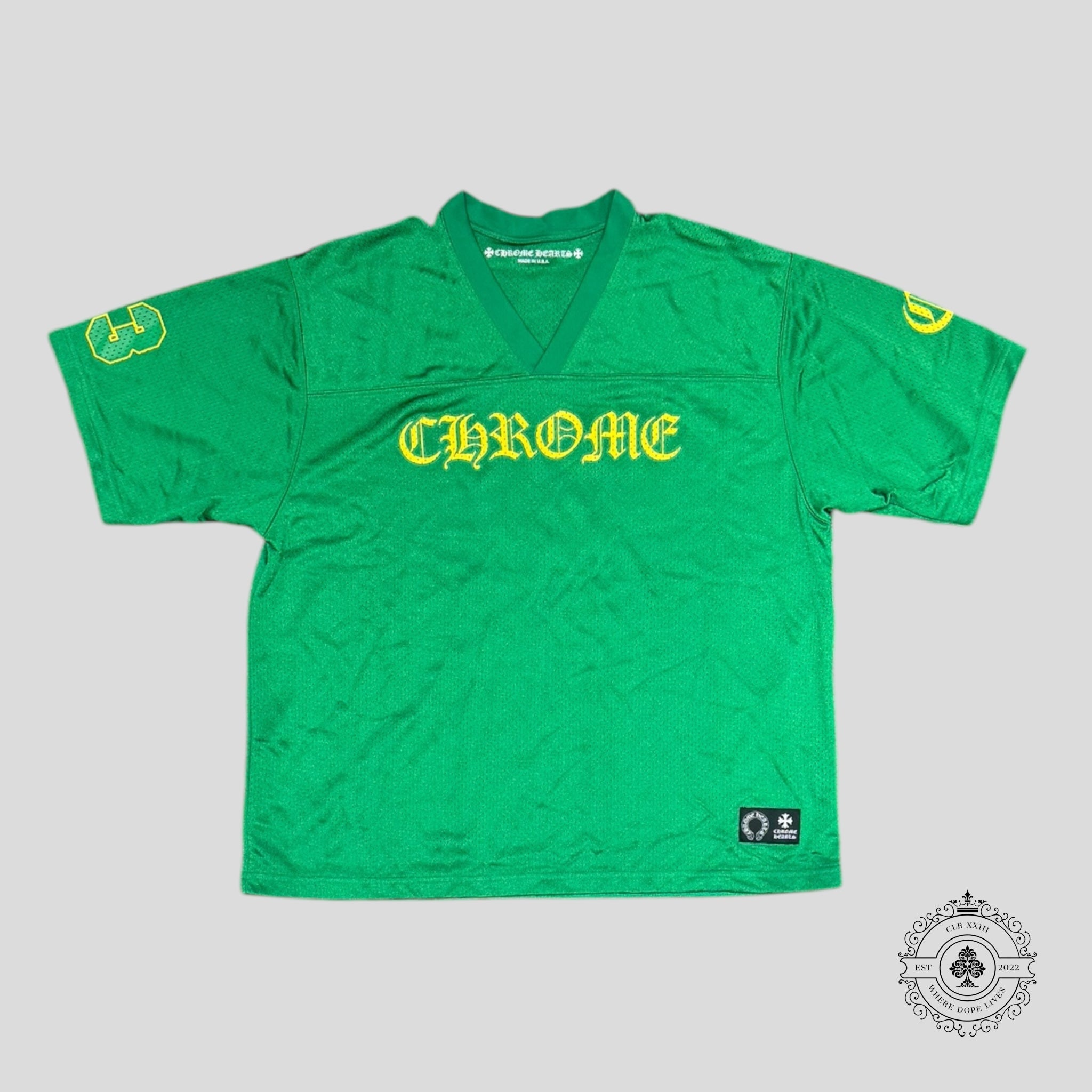 Chrome Hearts Mesh Warm Up Jersey in Green