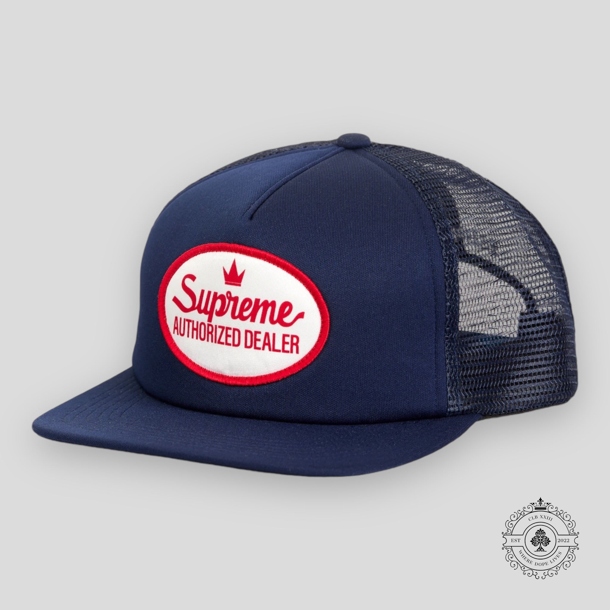 Supreme Authorized Dealer 5-Panel in Navy