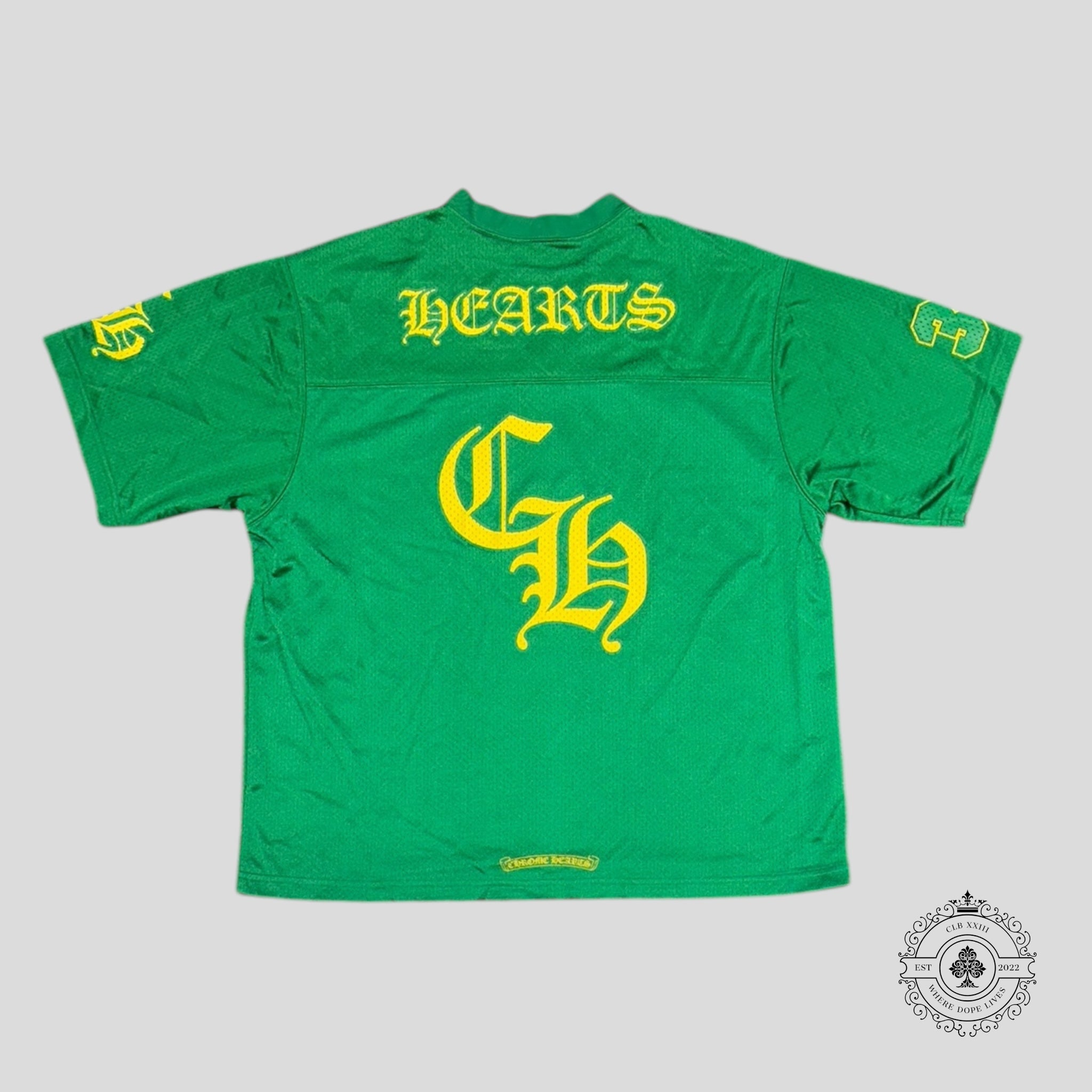 Chrome Hearts Mesh Warm Up Jersey in Green