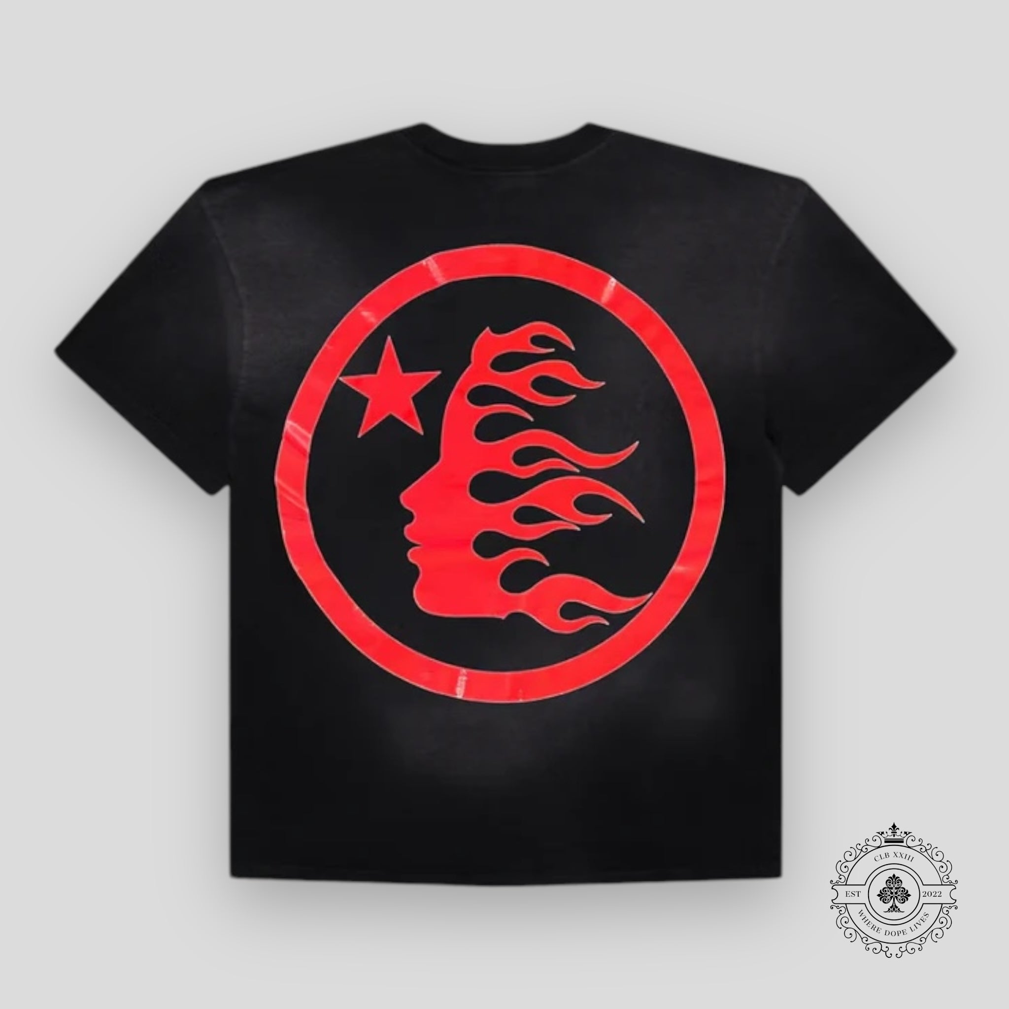 Hellstar Sports Core Logo T-Shirt in Black / Red