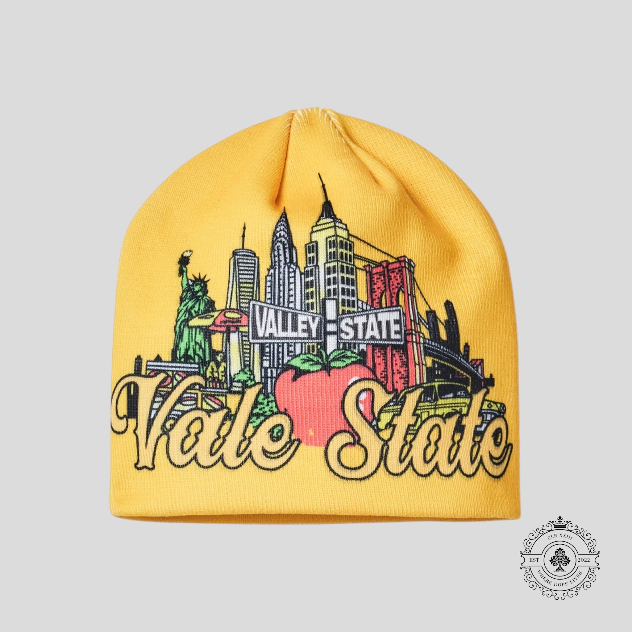 Vale State Beanie in Yellow