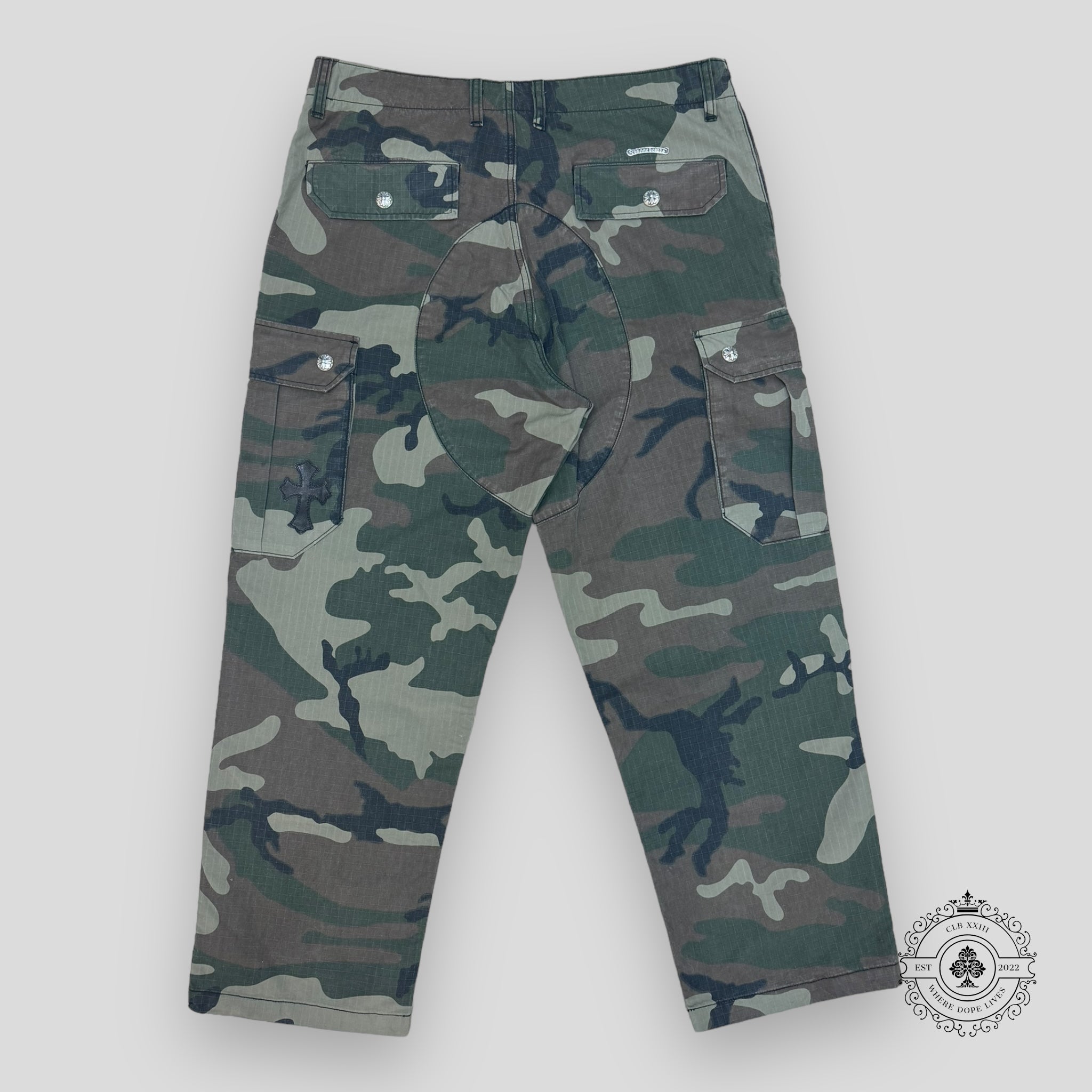 Chrome Hearts Rip Stop Cargo Pants in Camouflage