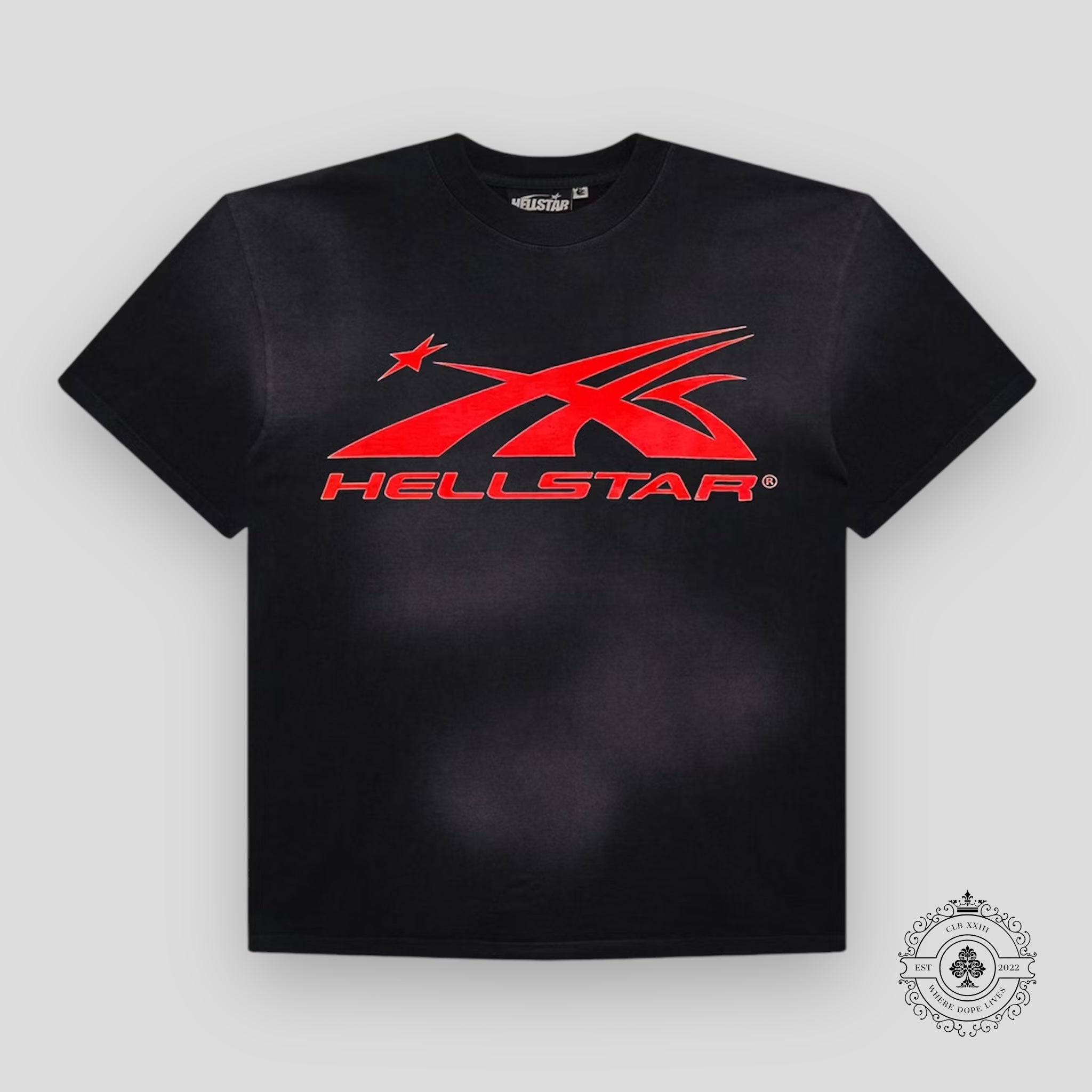 Hellstar Sports Core Logo T-Shirt in Black / Red