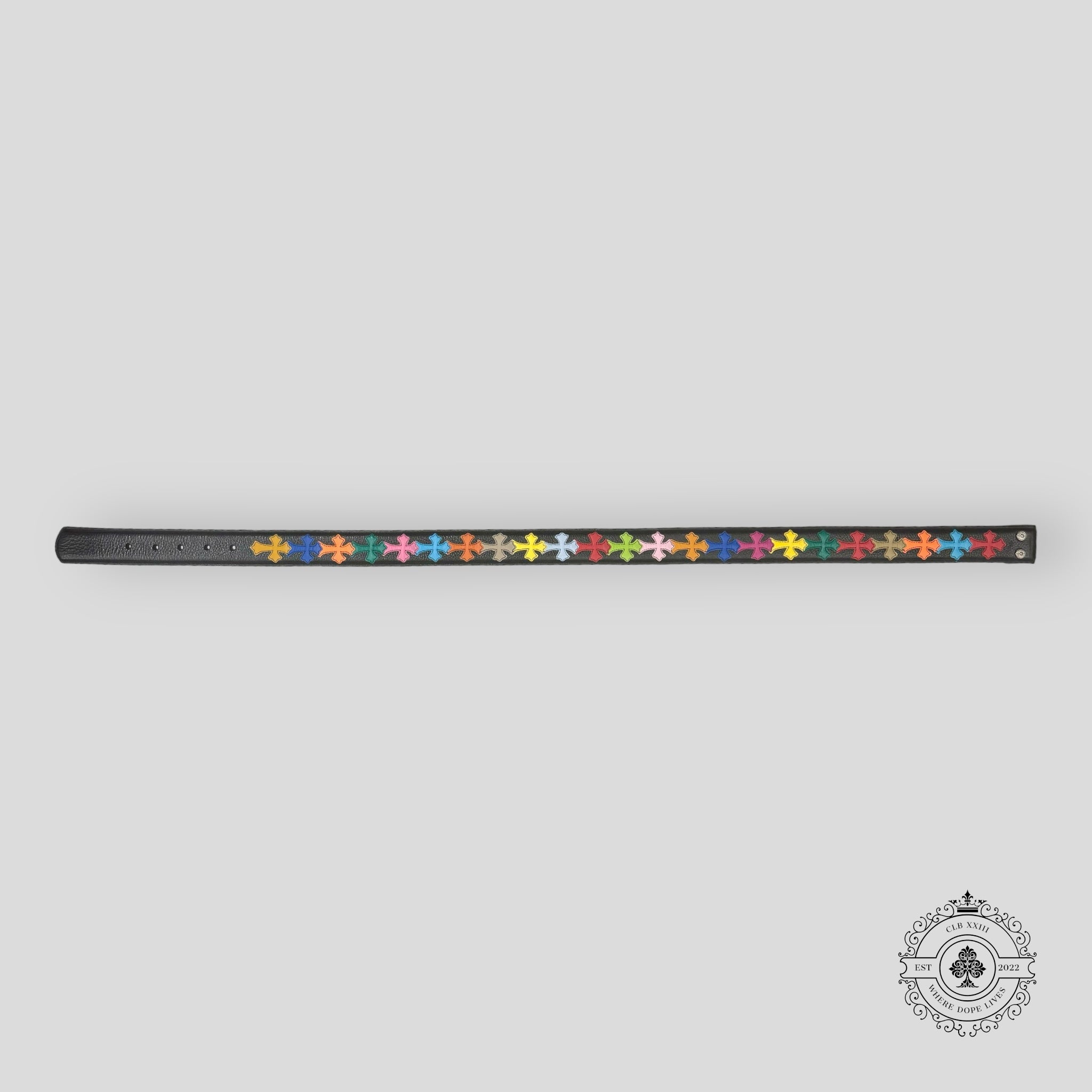 Chrome Hearts Multicolor Cross Patch Belt