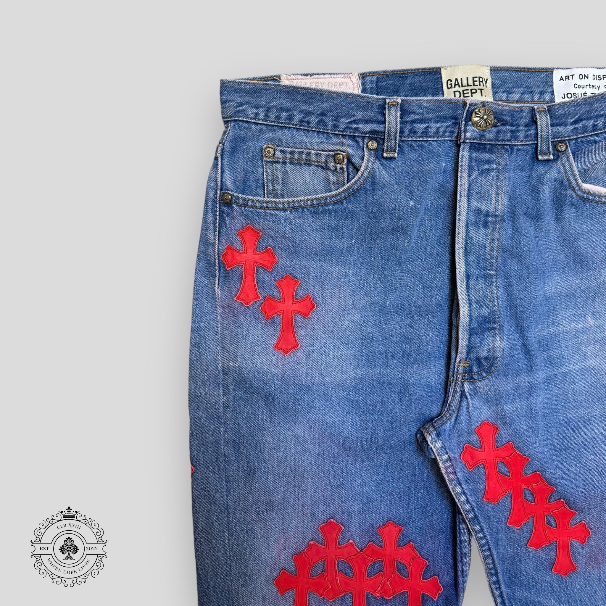 Chrome Hearts X Gallery Dept. Cross Patch Denim