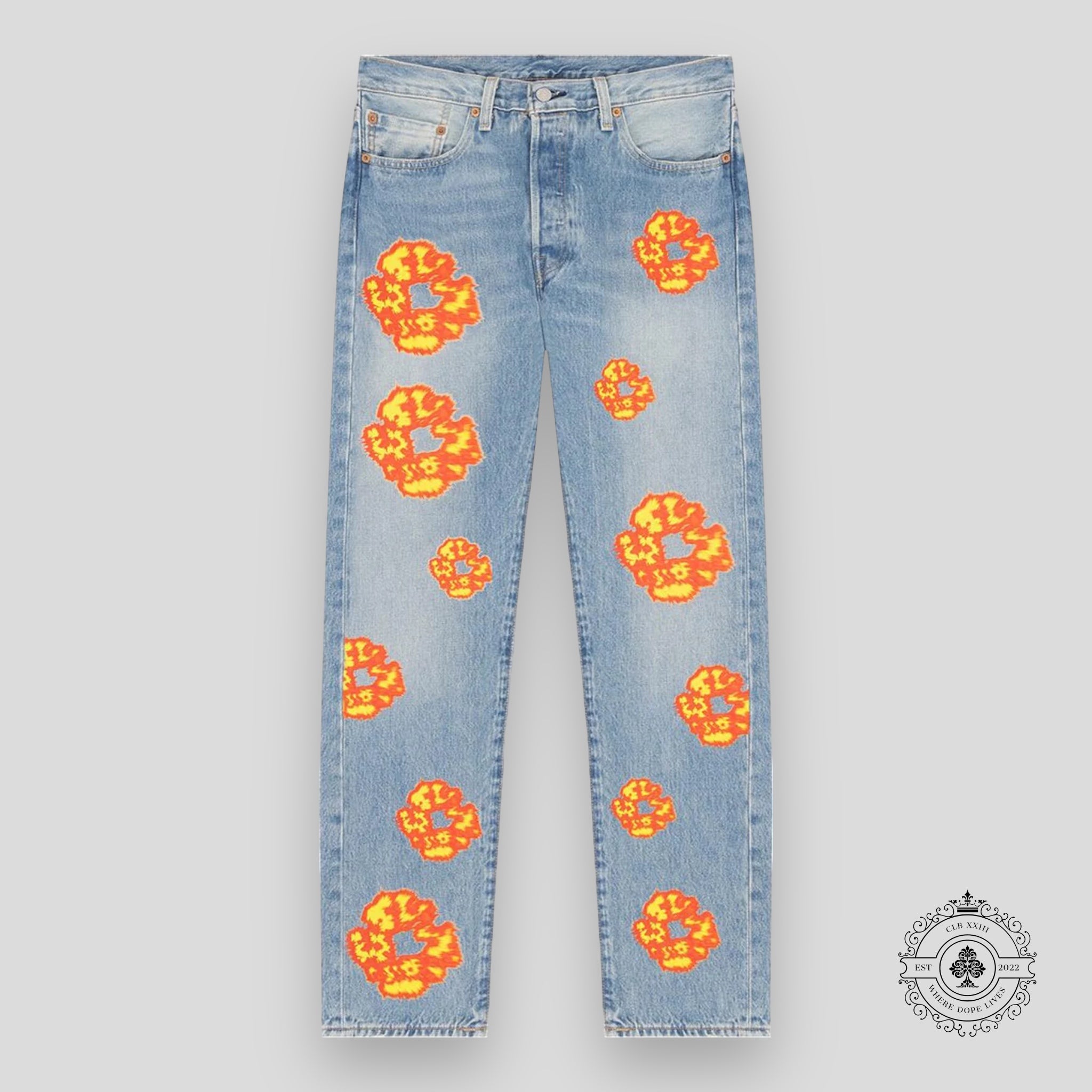 Denim Tears x Offset 501 Jeans - Light Wash