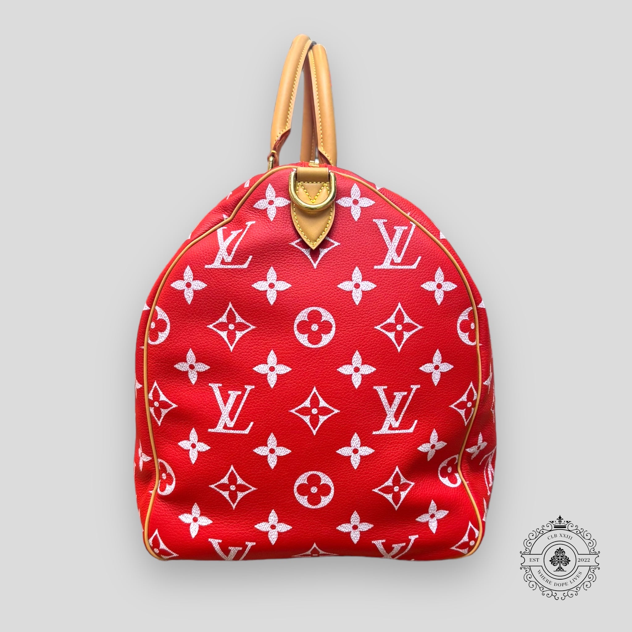 Louis Vuitton Speedy P9 Bandoulière 50 in Red