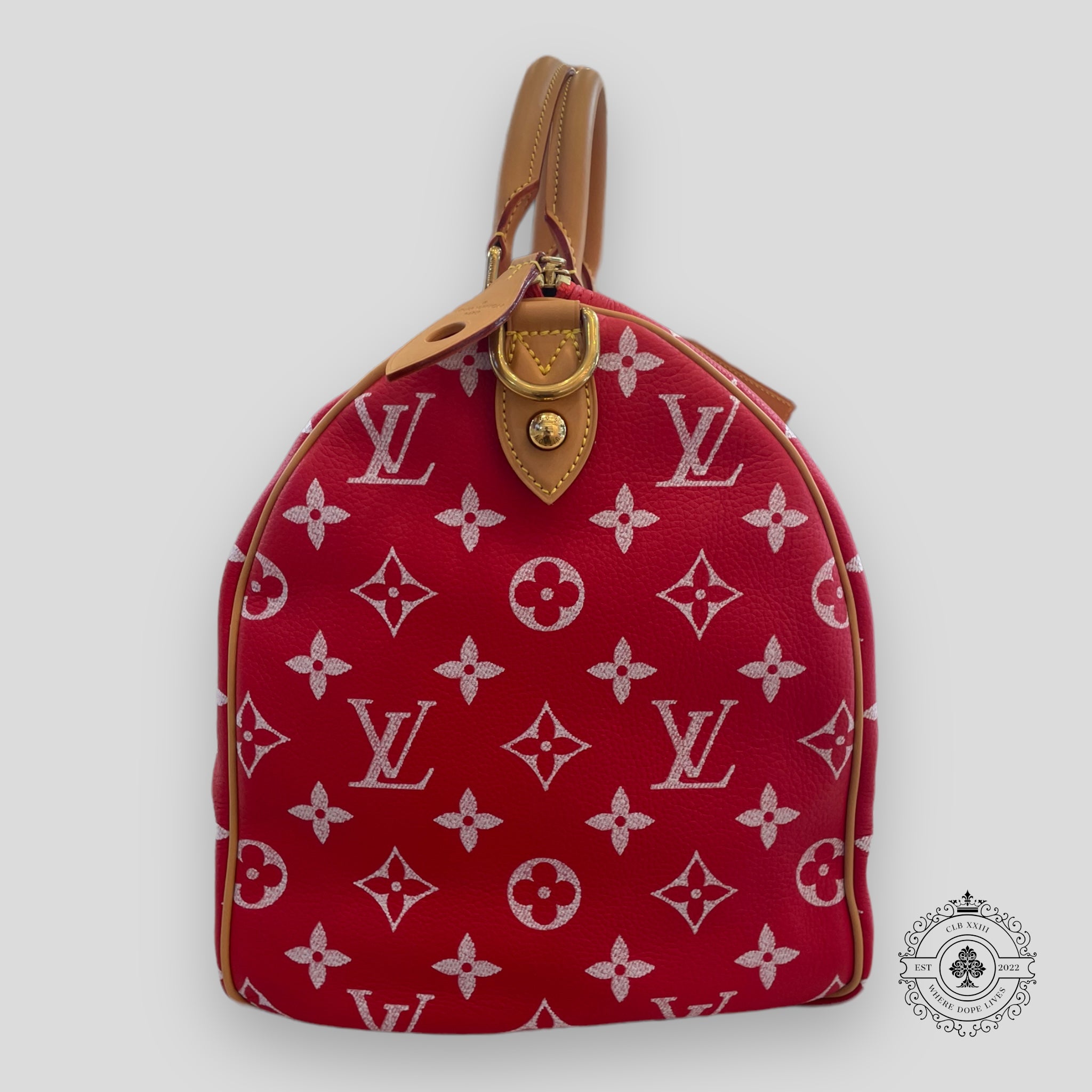 Louis Vuitton P9 Speedy Bandouliere 40 in Red