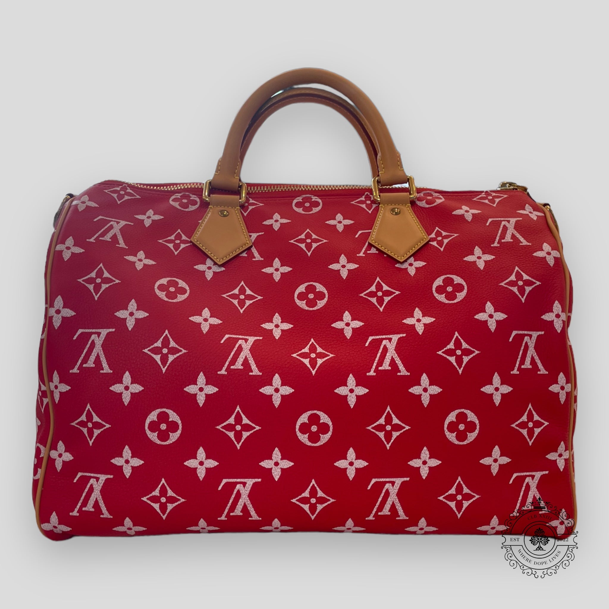 Louis Vuitton P9 Speedy Bandouliere 40 in Red