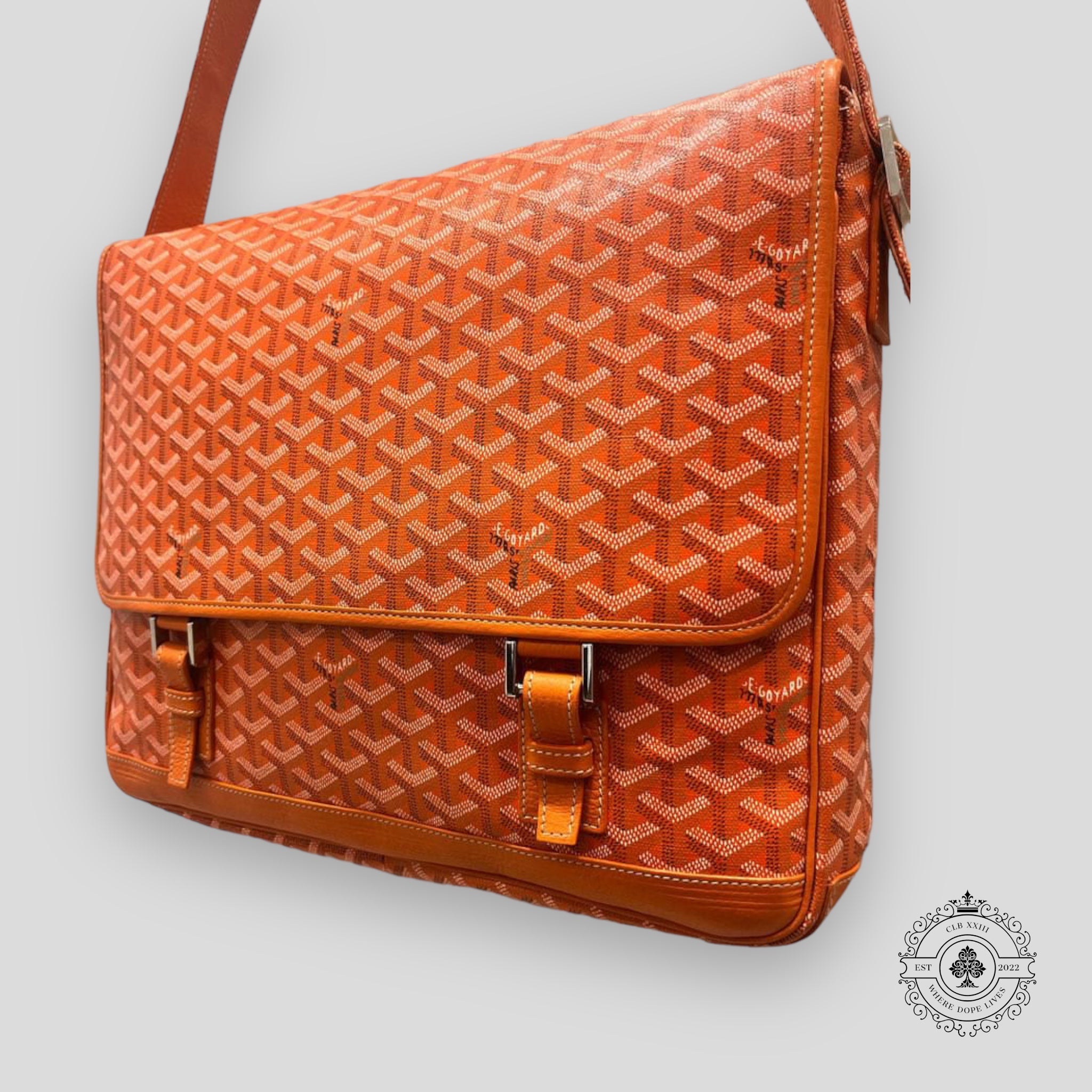 Goyard Grand Bleu Messenger Bag in Orange