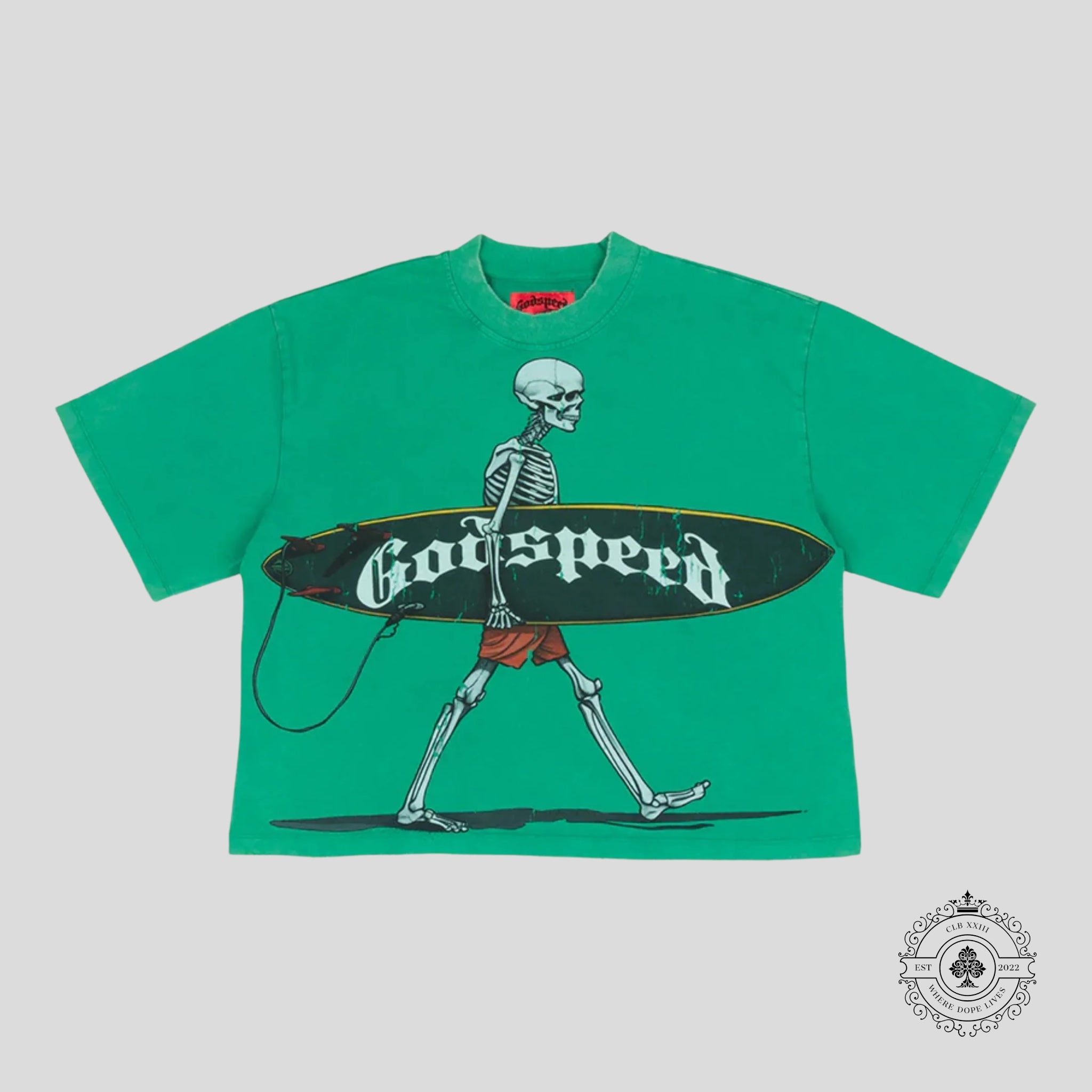 Godspeed Surf Day T-Shirt in Emerald