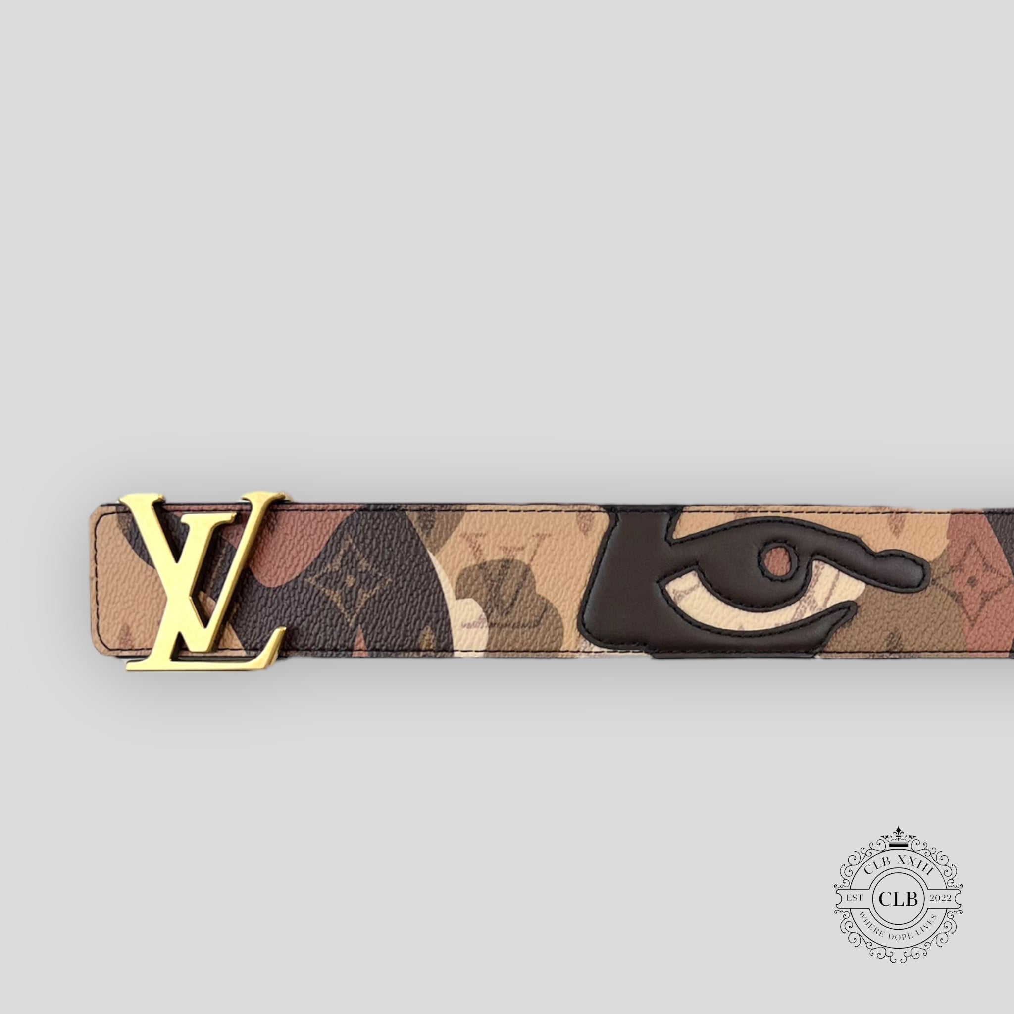 LOUIS VUITTON LV INITIALS PORTRAIT 40MM REVERSIBLE BELT - BROWN