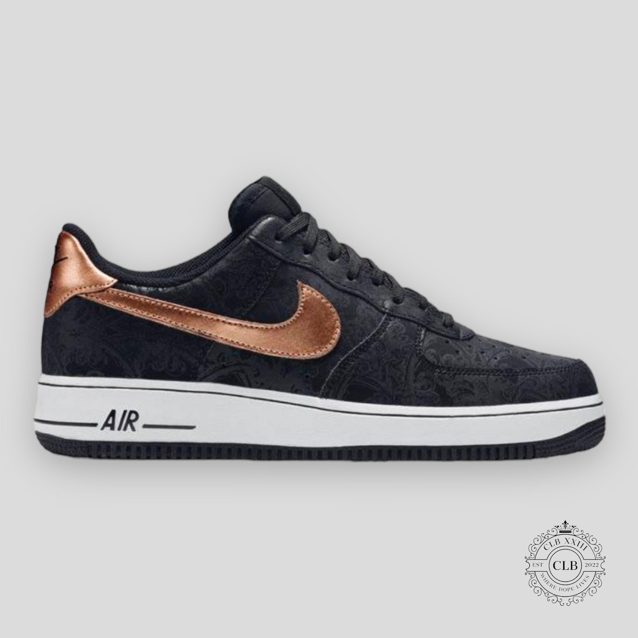 NIKE AIR FORCE 1 LOW '07 LV8 "BLACK"