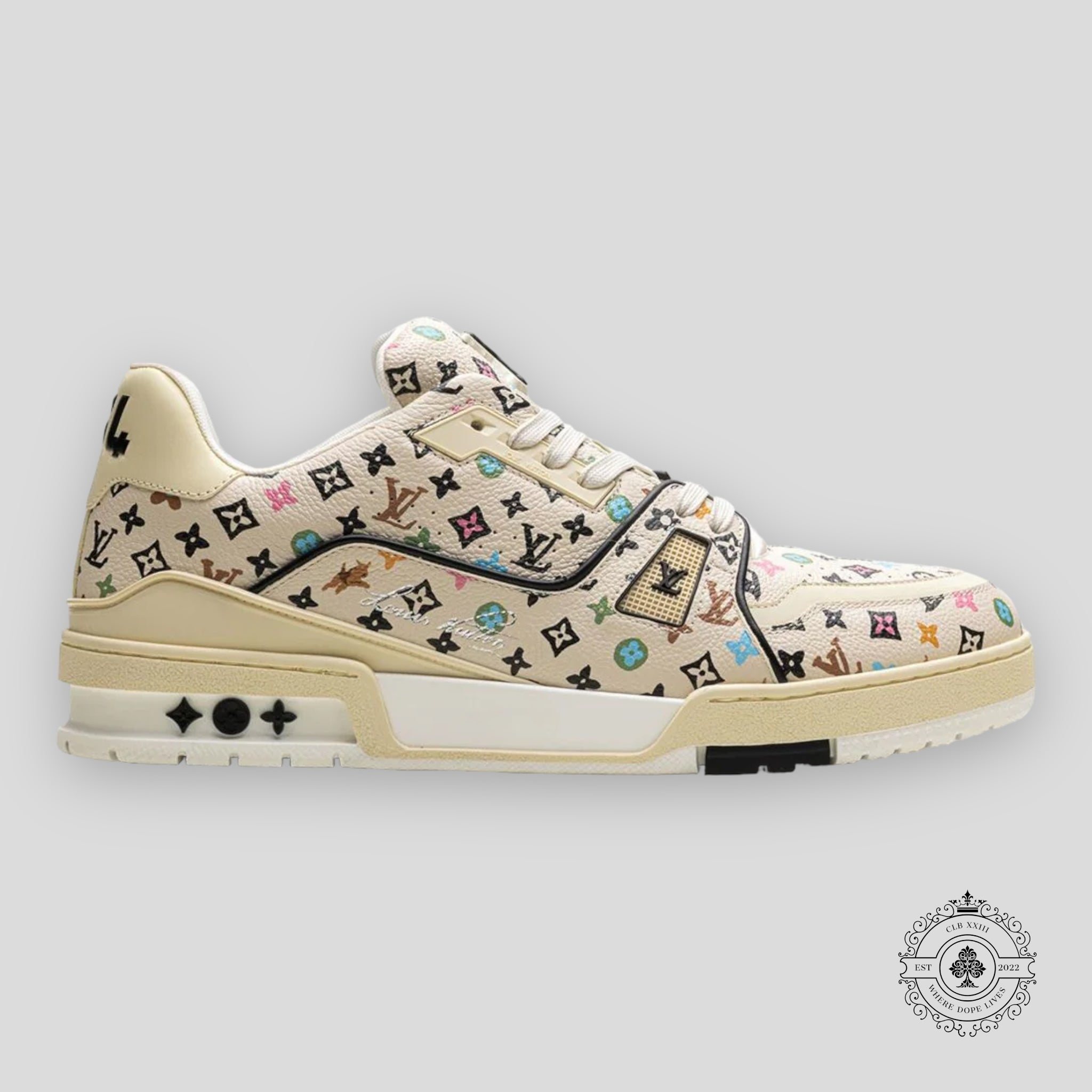 Louis Vuitton Monogram Craggy LV Trainer Sneaker in Beige