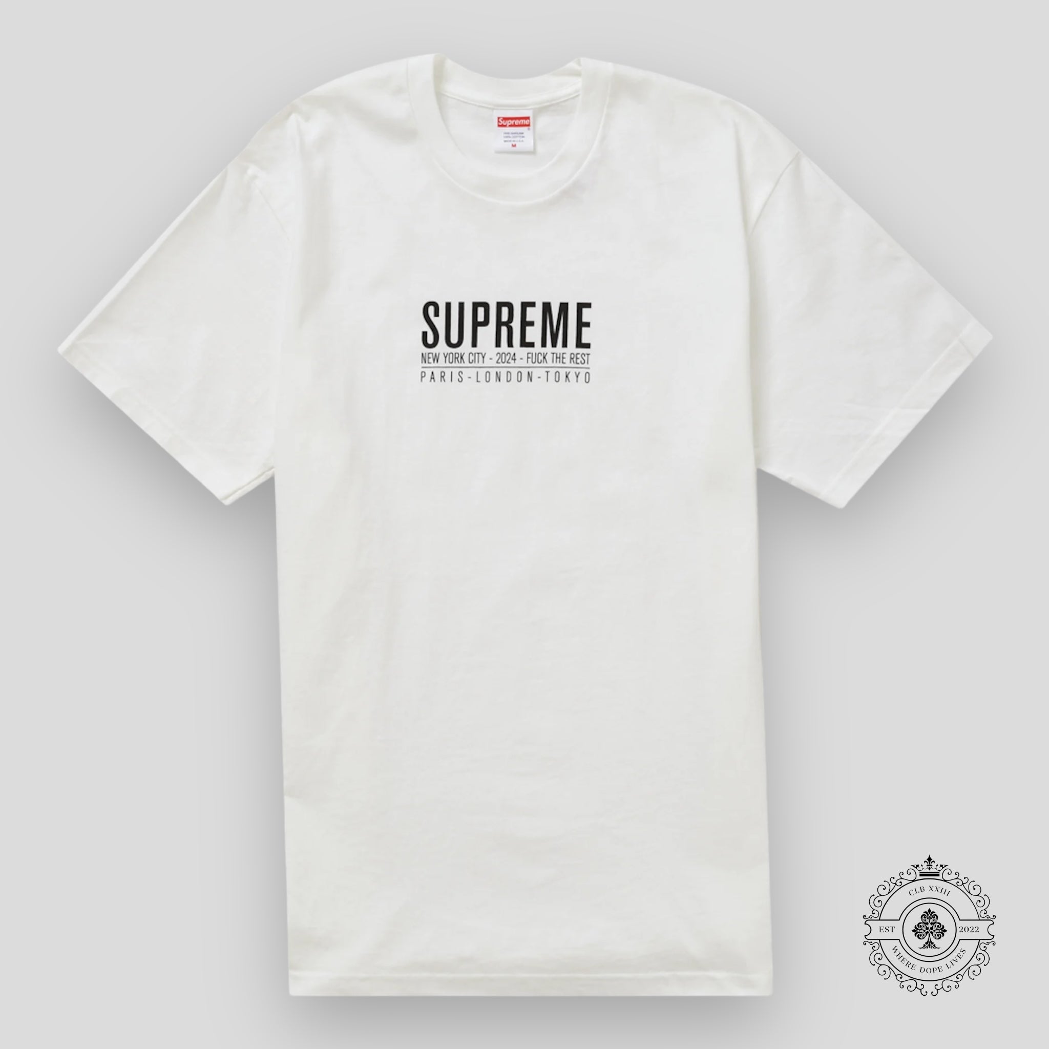 Supreme Paris Tee in White