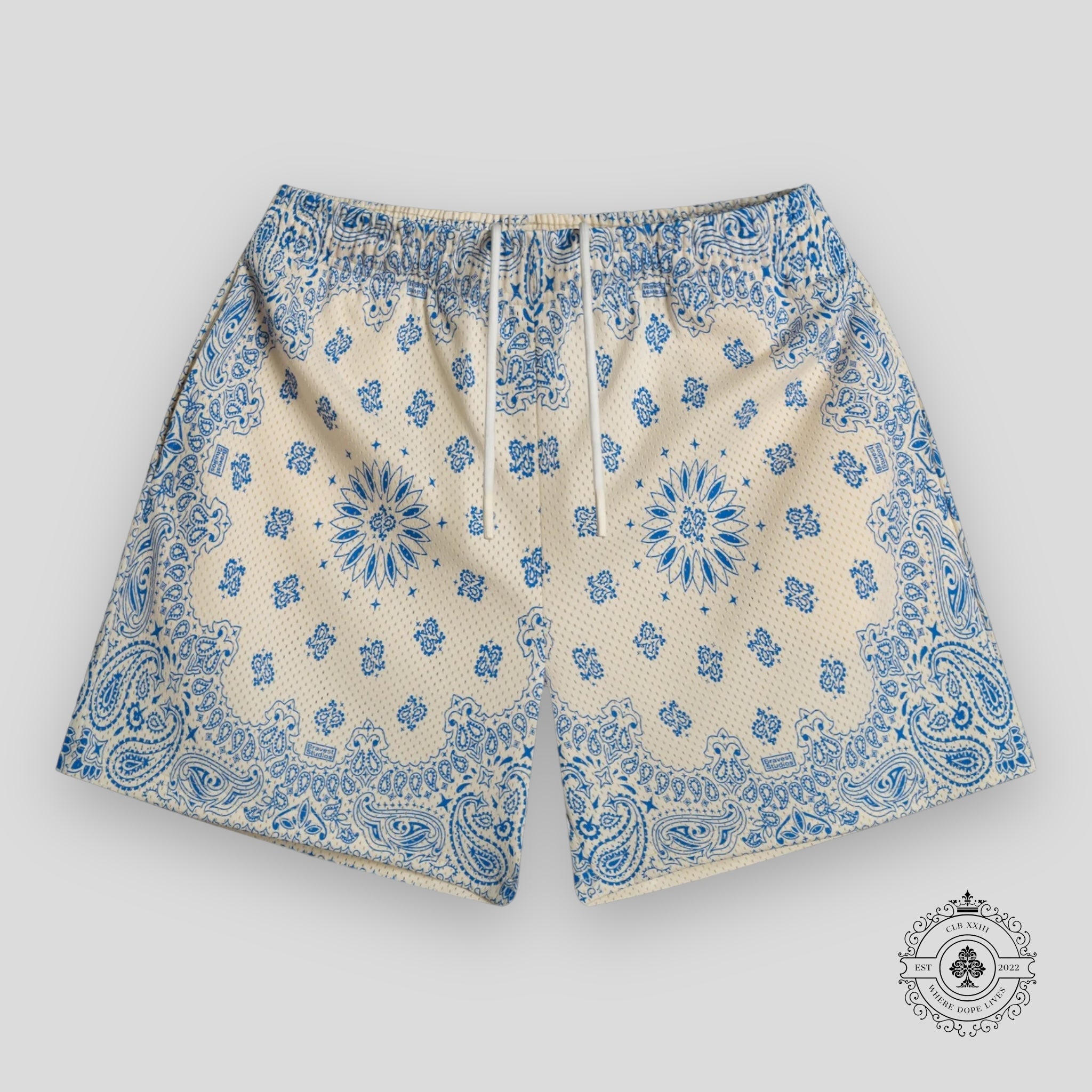 Bravest Studios Shorts in Paisley Cream