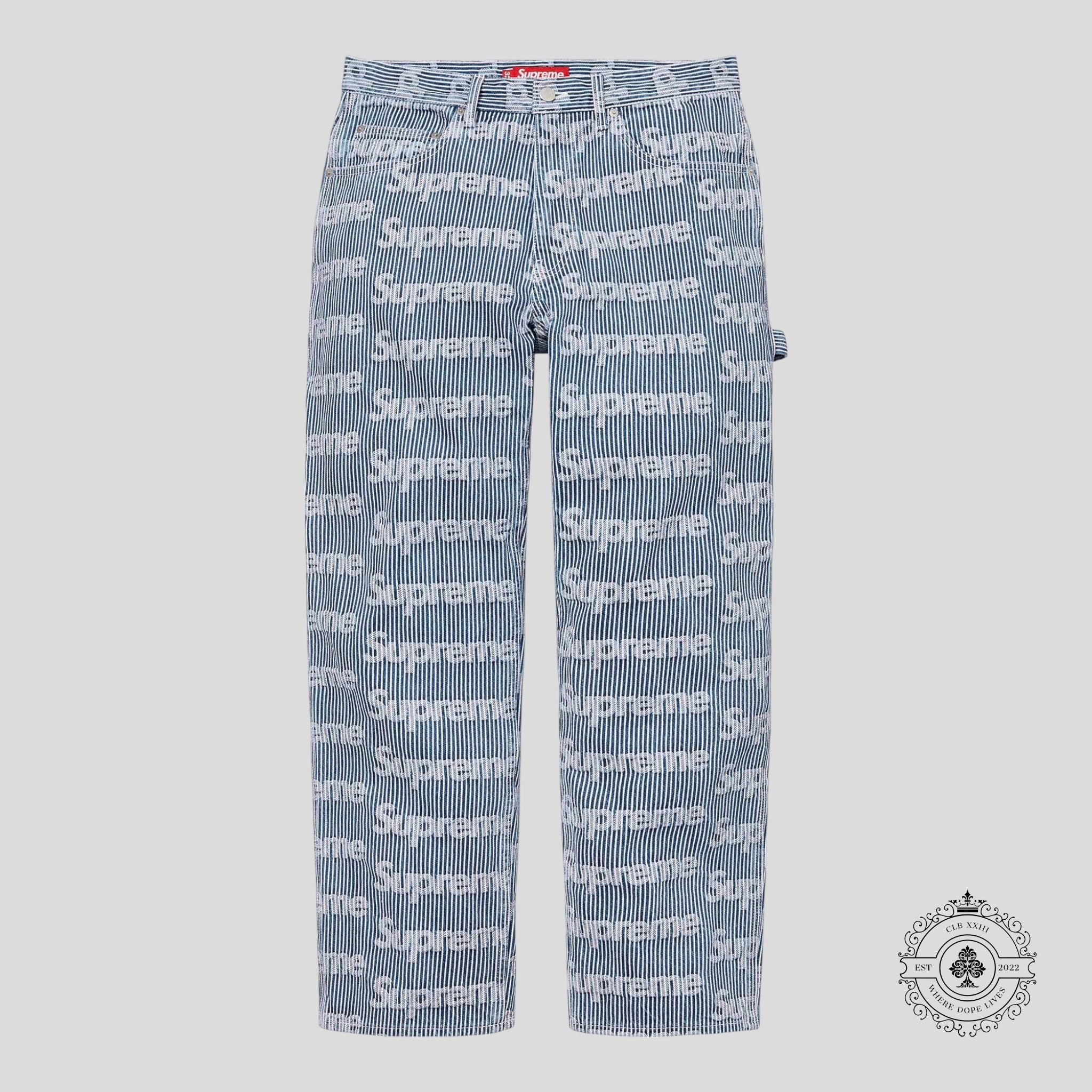 Supreme Denim Painter Pant in Blue