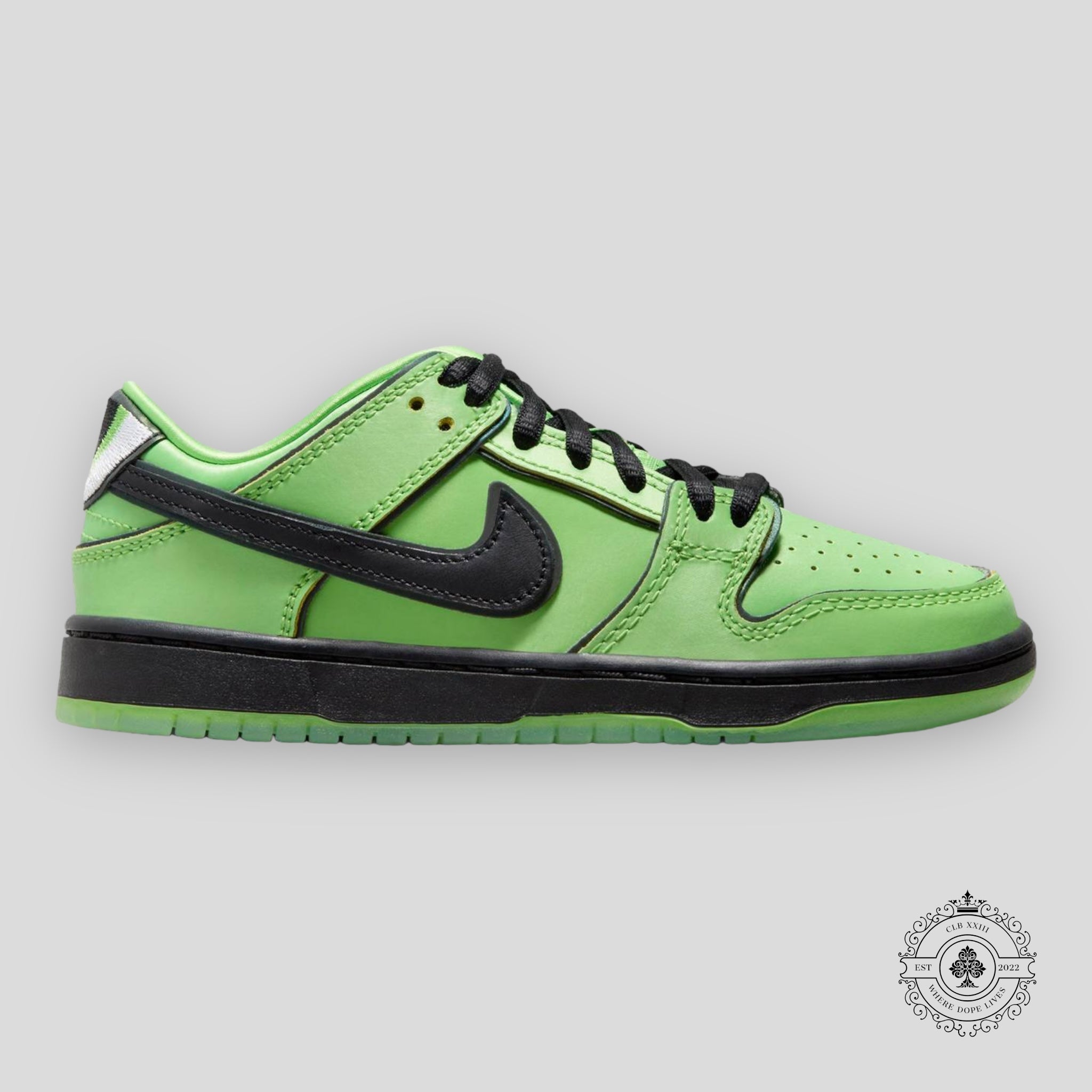 Nike SB Dunk Low (PS) “The Powerpuff Girls Buttercup”