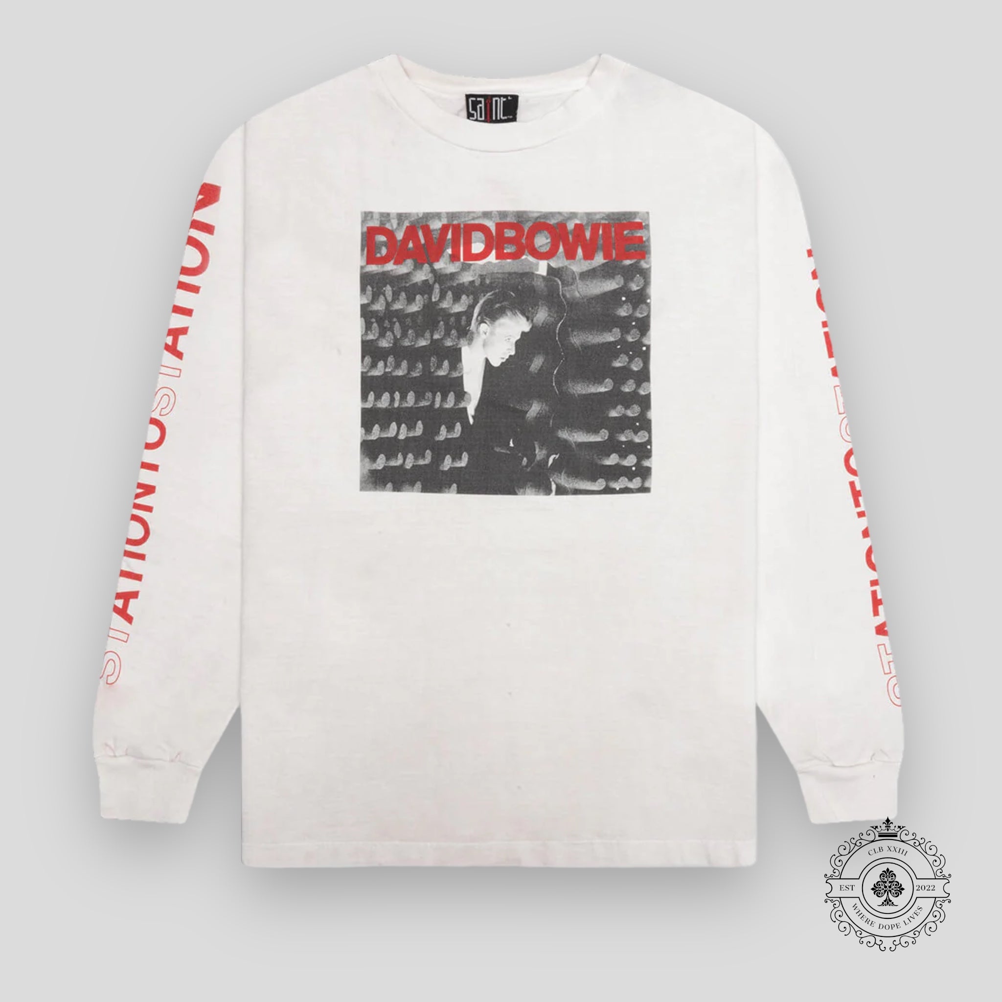 Saint Michael x David Bowie Station L/S T-Shirt - White