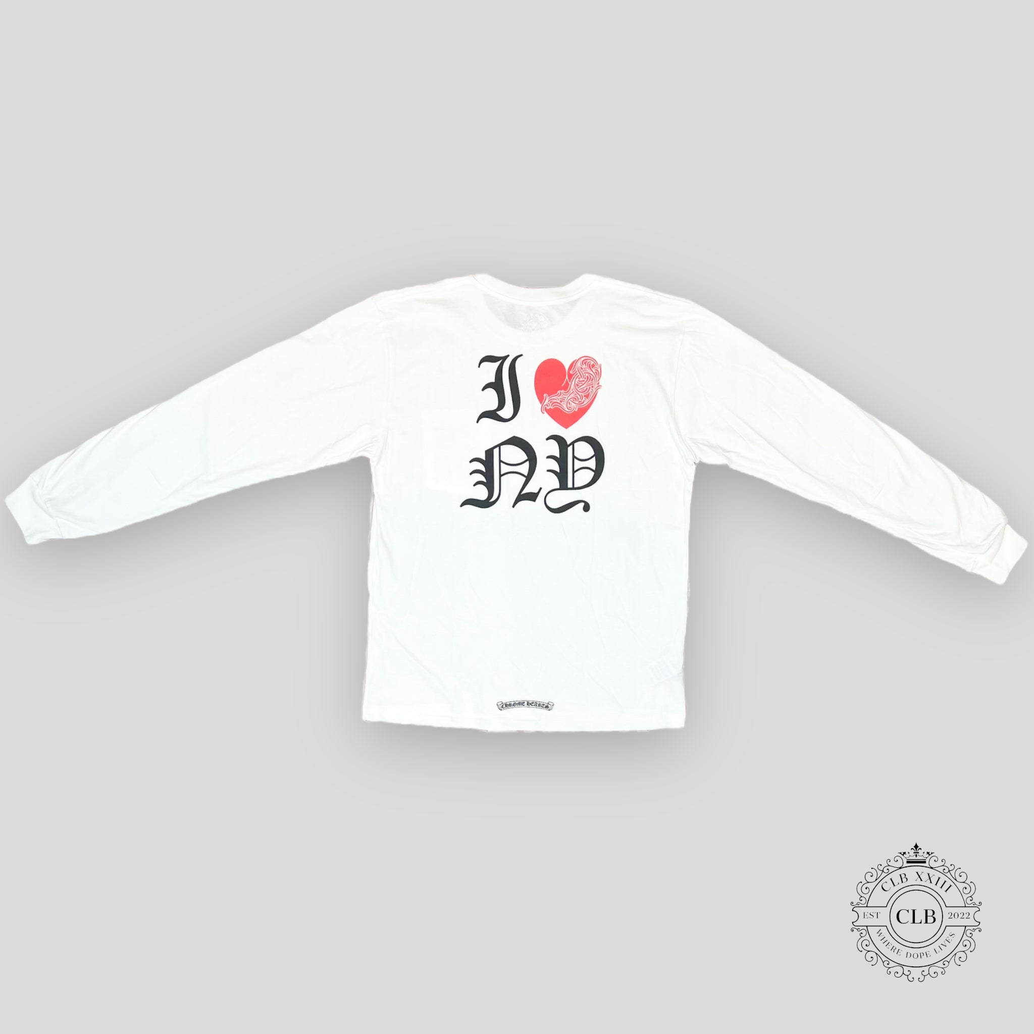 CHROME HEARTS I LOVE NY LONG SLEEVE TEE - WHITE