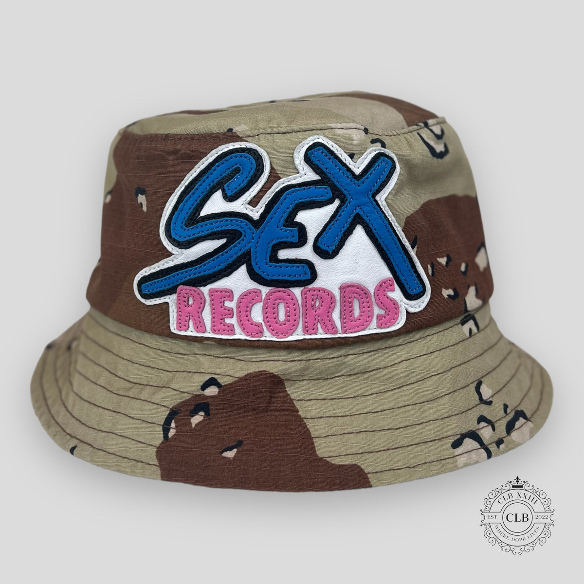 CHROME HEARTS MATTY BOY SEX RECORDS DESERT CAMO BUCKET HAT