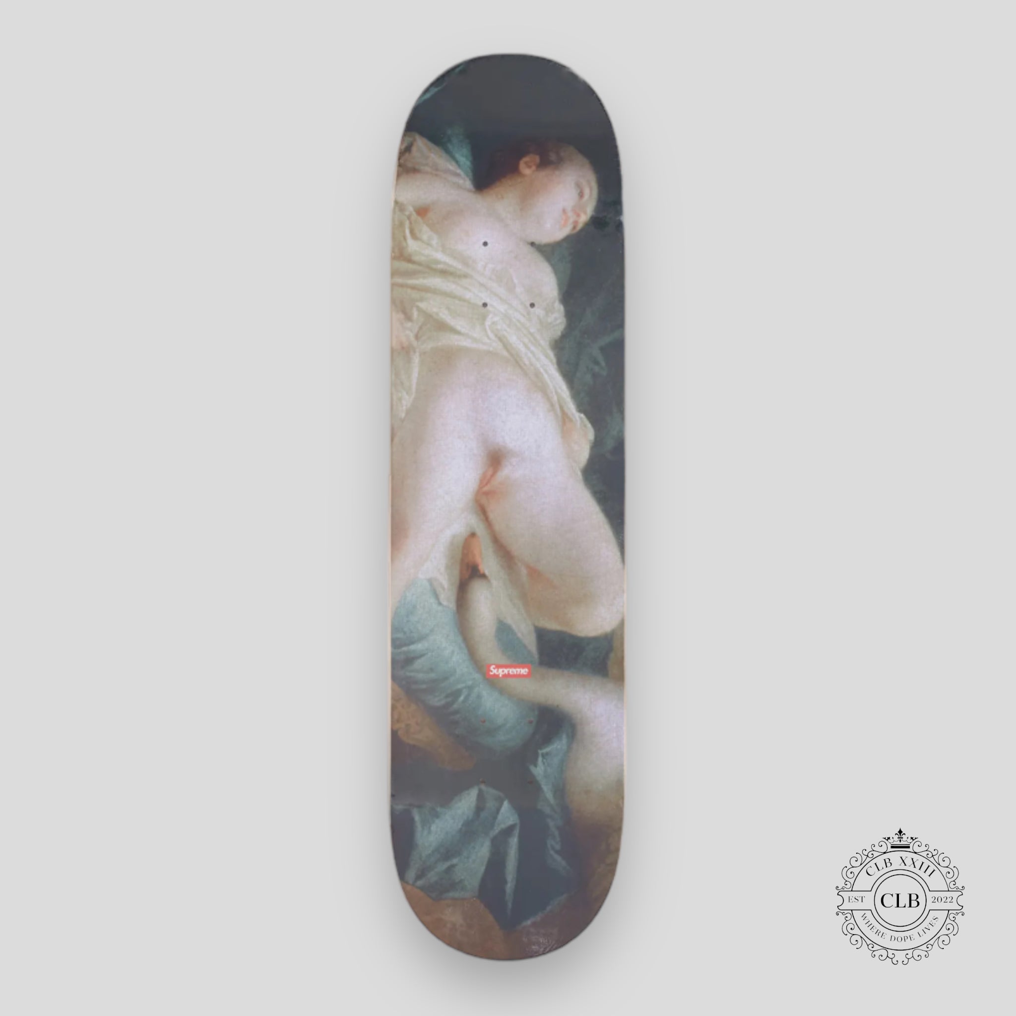 SUPREME LEDA AND THE SWAN SKATE DECK