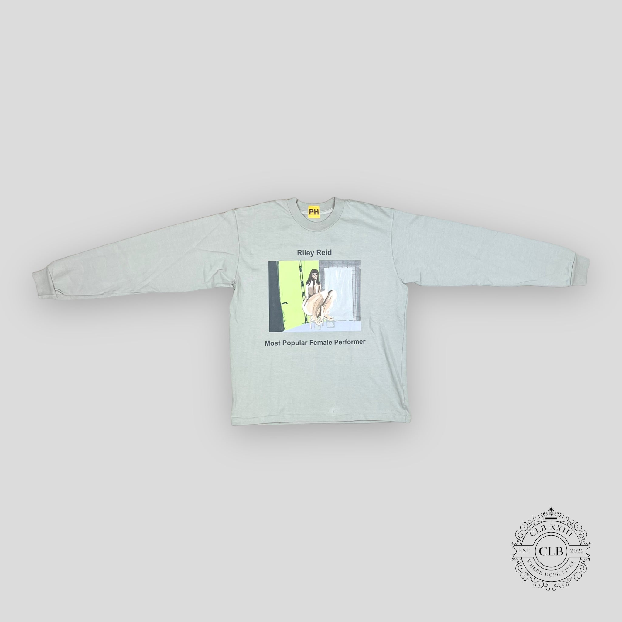 KANYE WEST X PORNHUB RILEY REID LONG SLEEVE TEE