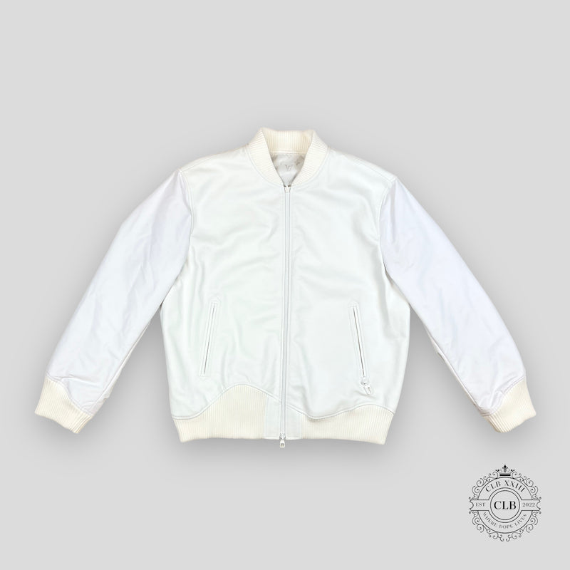 louis vuitton white leather jacket