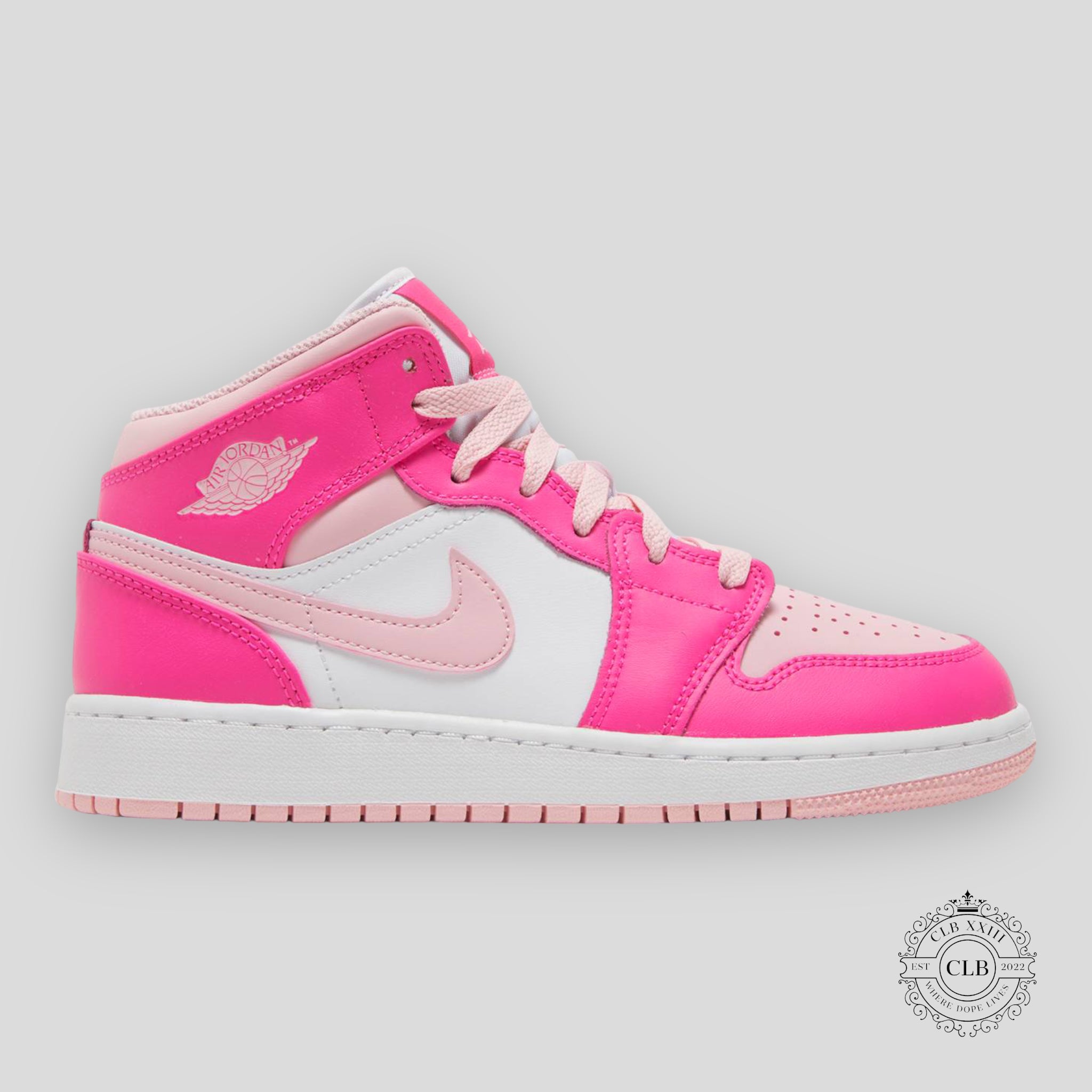 Air Jordan 1 Mid (GS) "Fierce Pink"