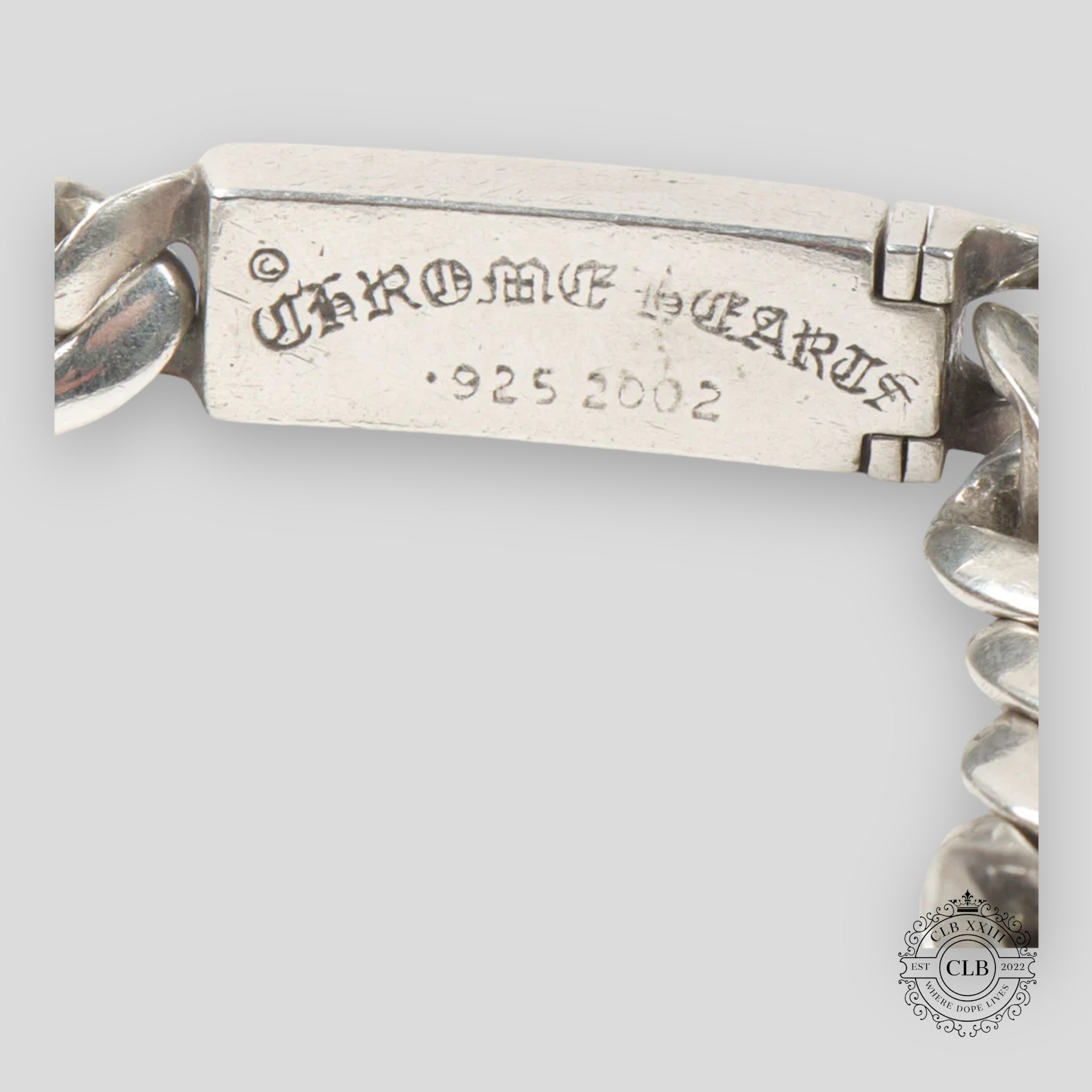 CHROME HEARTS FLEUR PLATE BRACELET