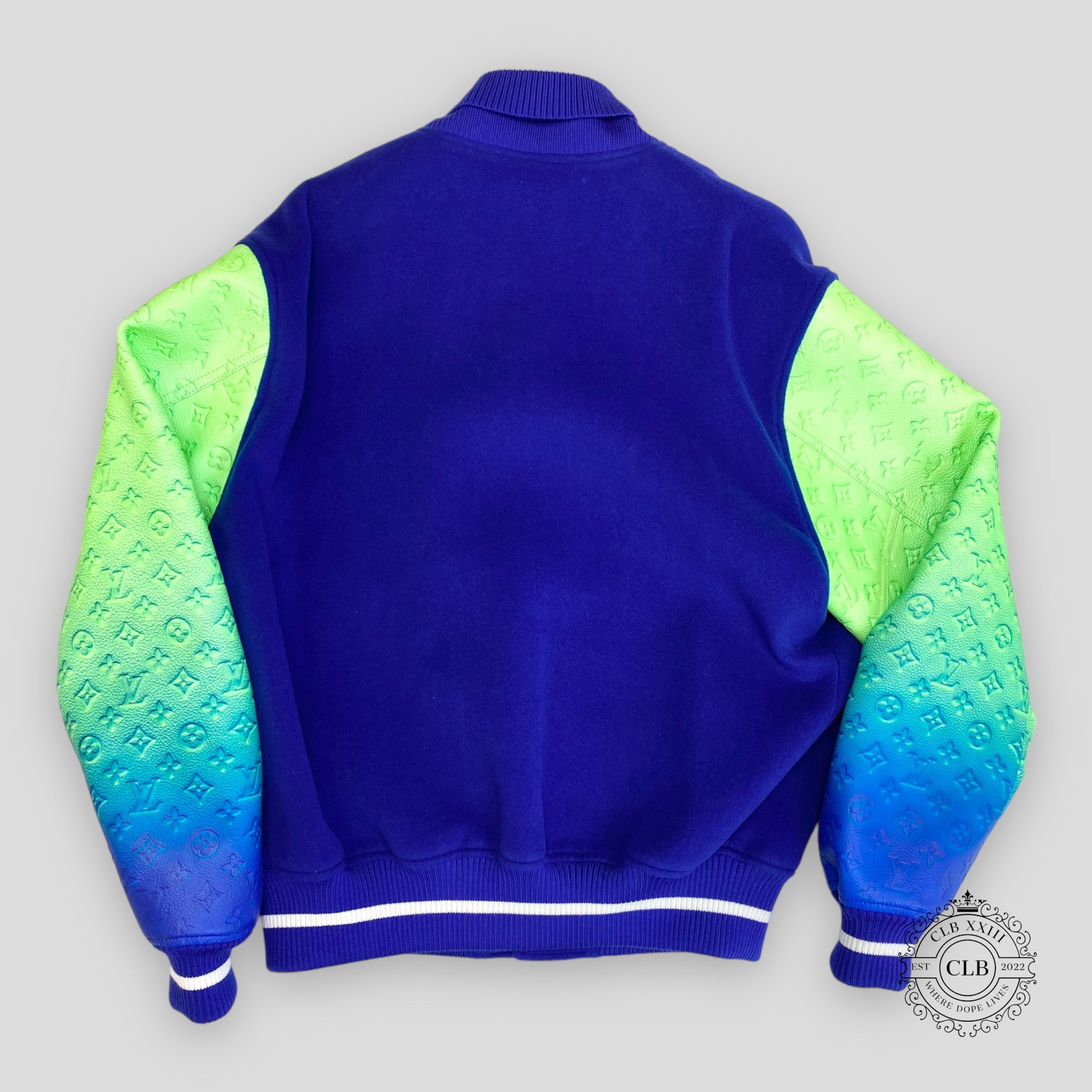 LOUIS VUITTON TAURILLON ILLUSION VARSITY JACKET - BLUE