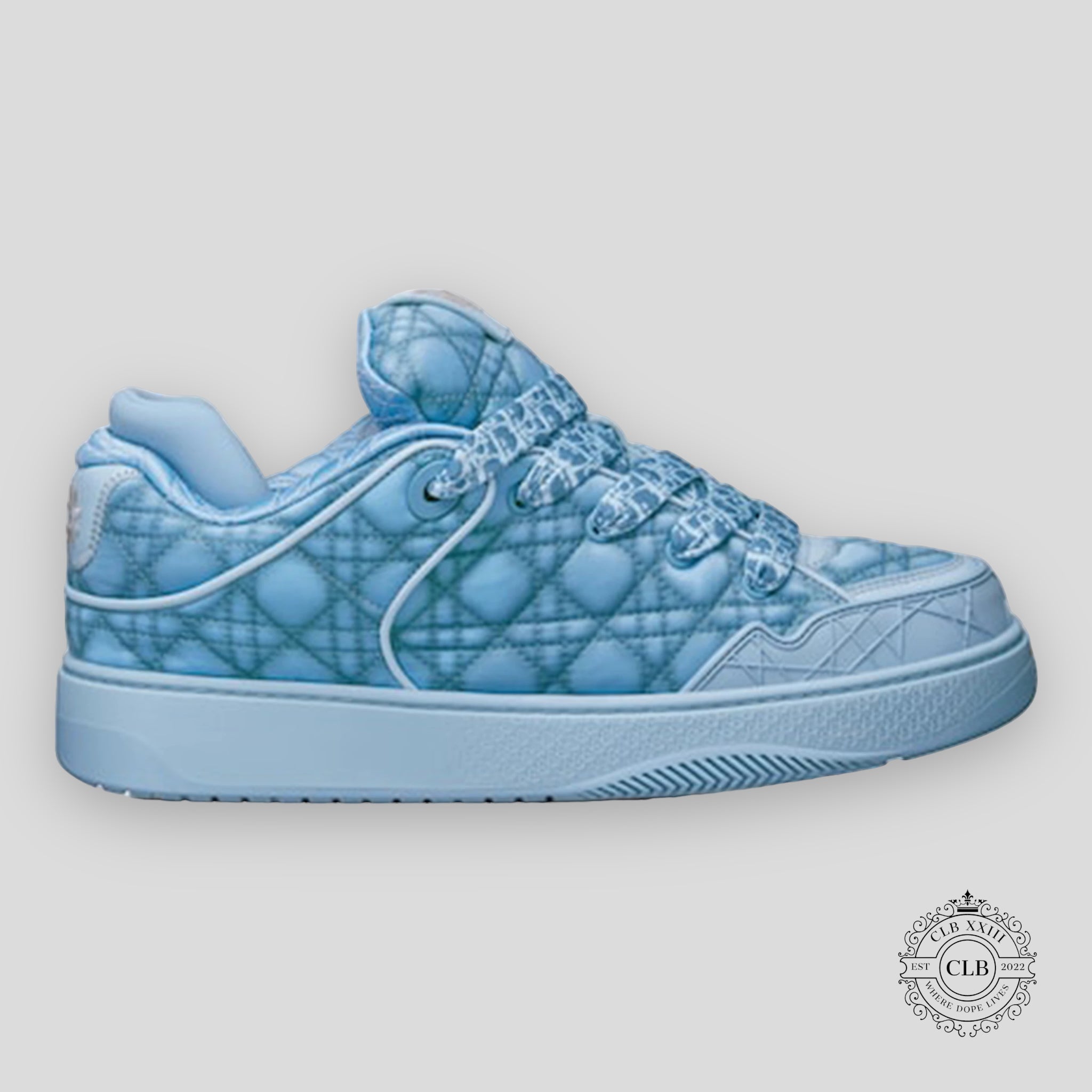 CHRISTIAN DIOR B9S SKATER SNEAKER “BLUE QUILTED”