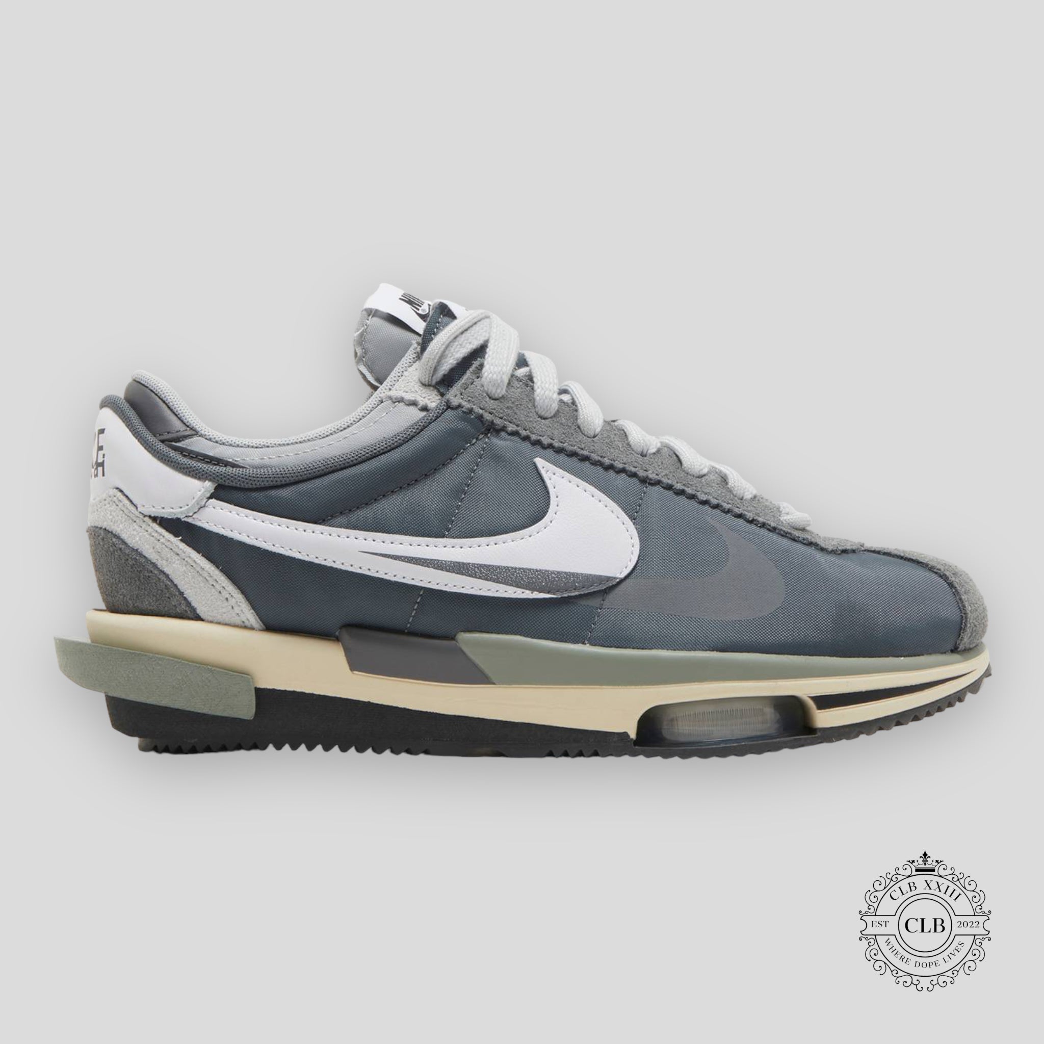 NIKE ZOOM CORTEZ X SACAI "IRON GREY"