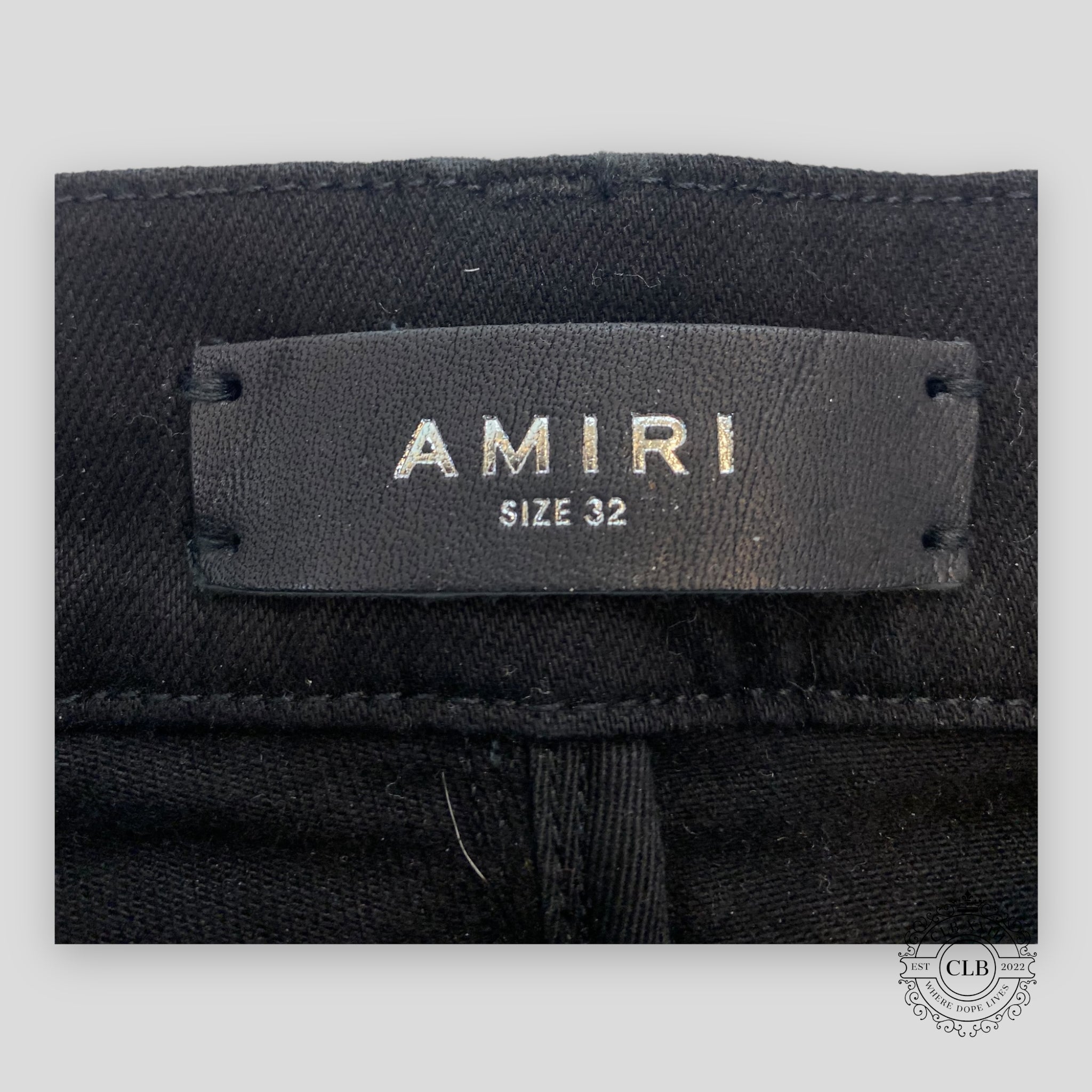 Amiri MX1 Black Bandana Patch Jeans in Black