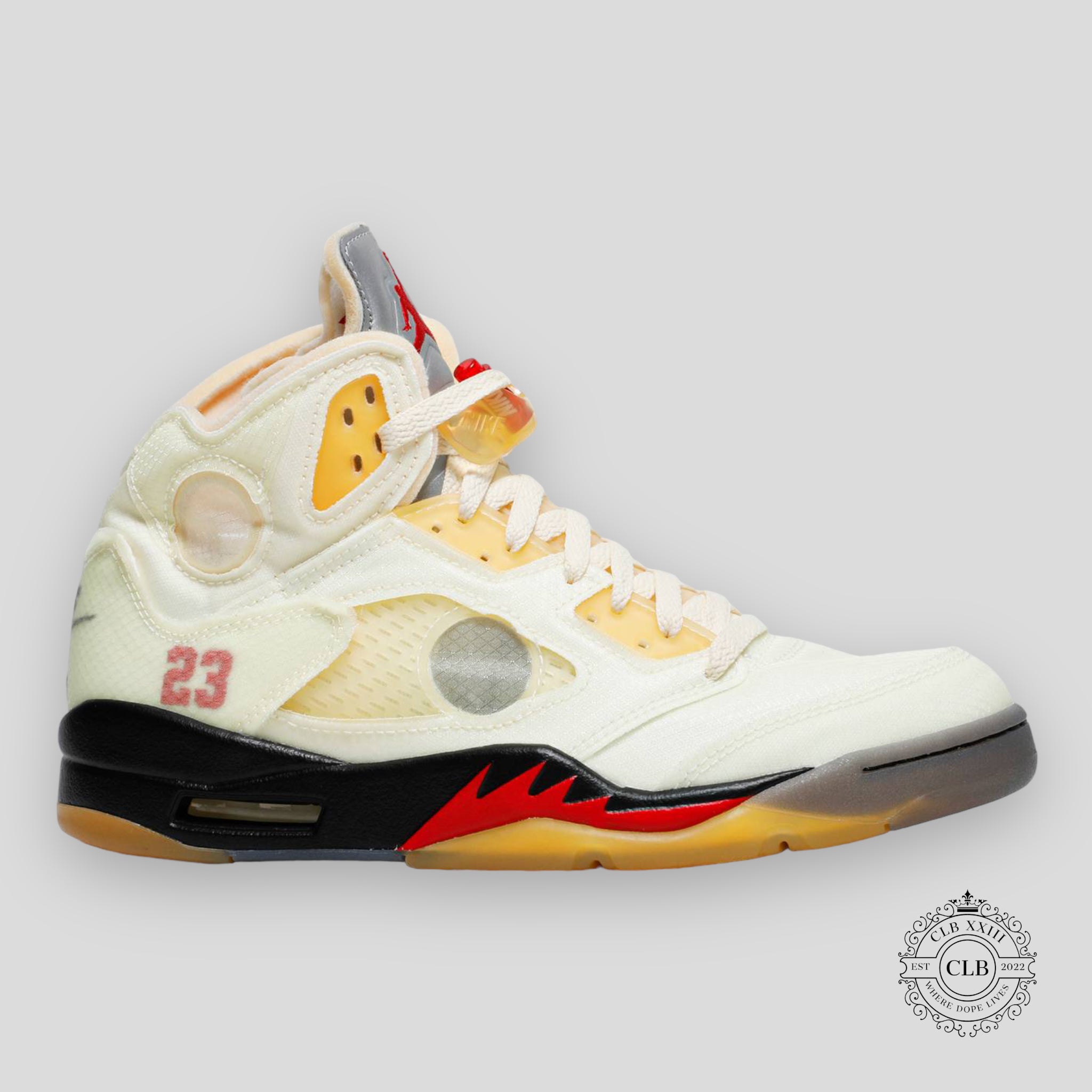 AIR JORDAN 5 RETRO X OFF WHITE "SAIL"