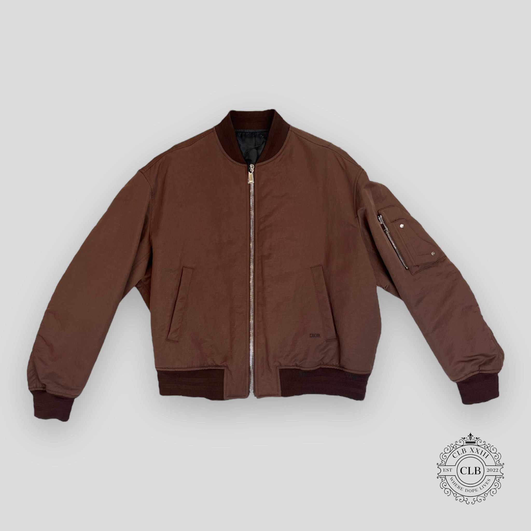 DIOR CACTUS JACK FW22 BOMBER JACKET - BROWN