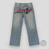 Louis Vuitton Monogram Distressed Baggy Denim